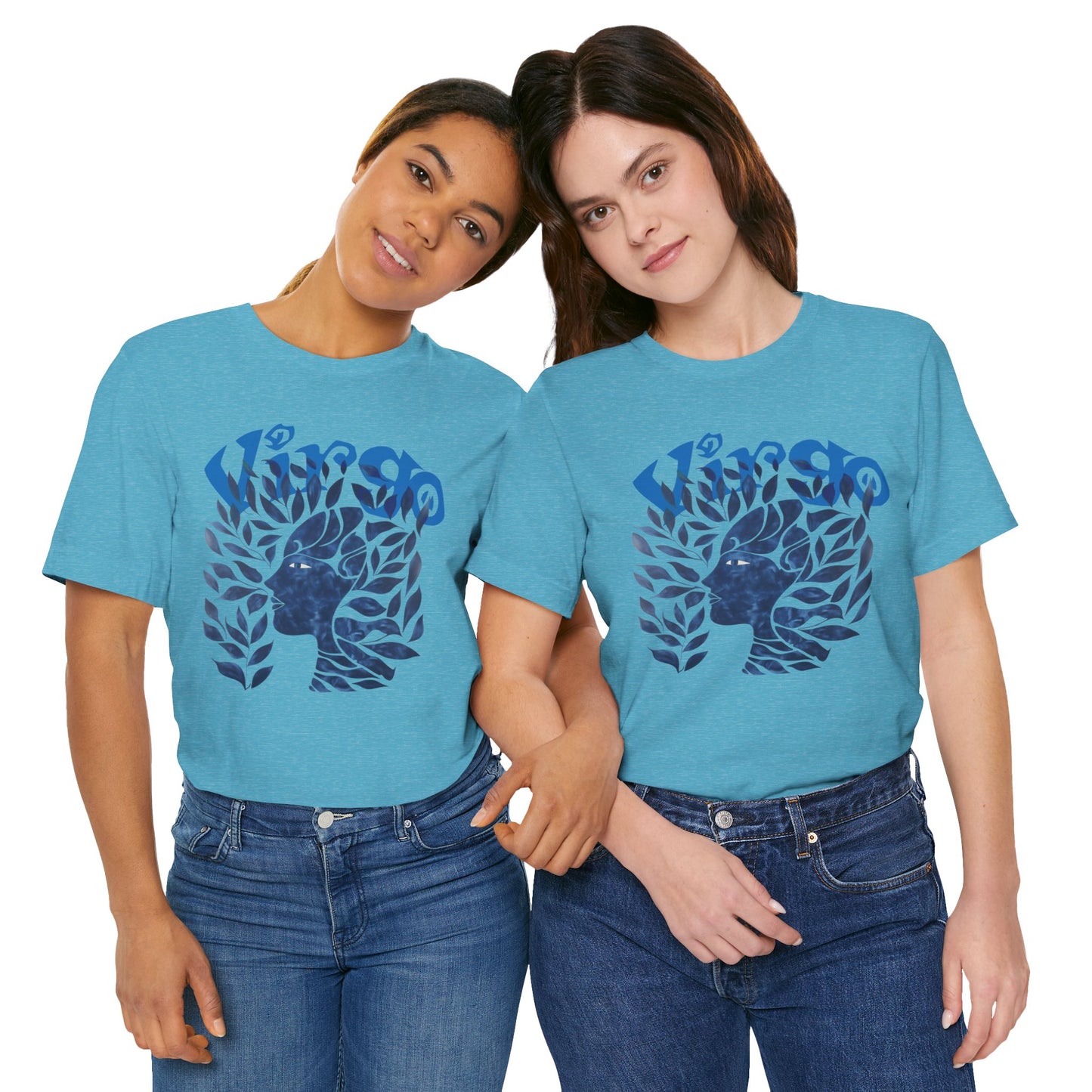 Virgo blue graphic Unisex Jersey Short Sleeve Tee