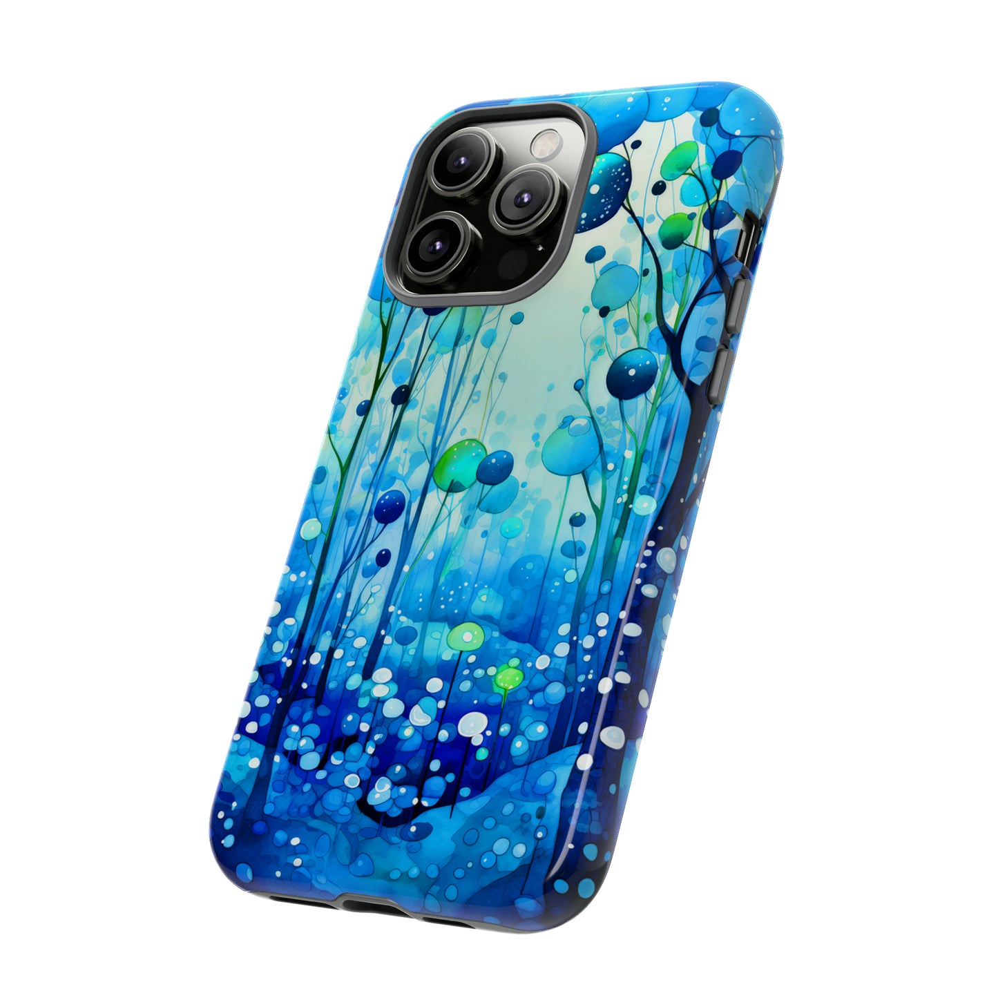 Blue fantasy forest Tough Cases