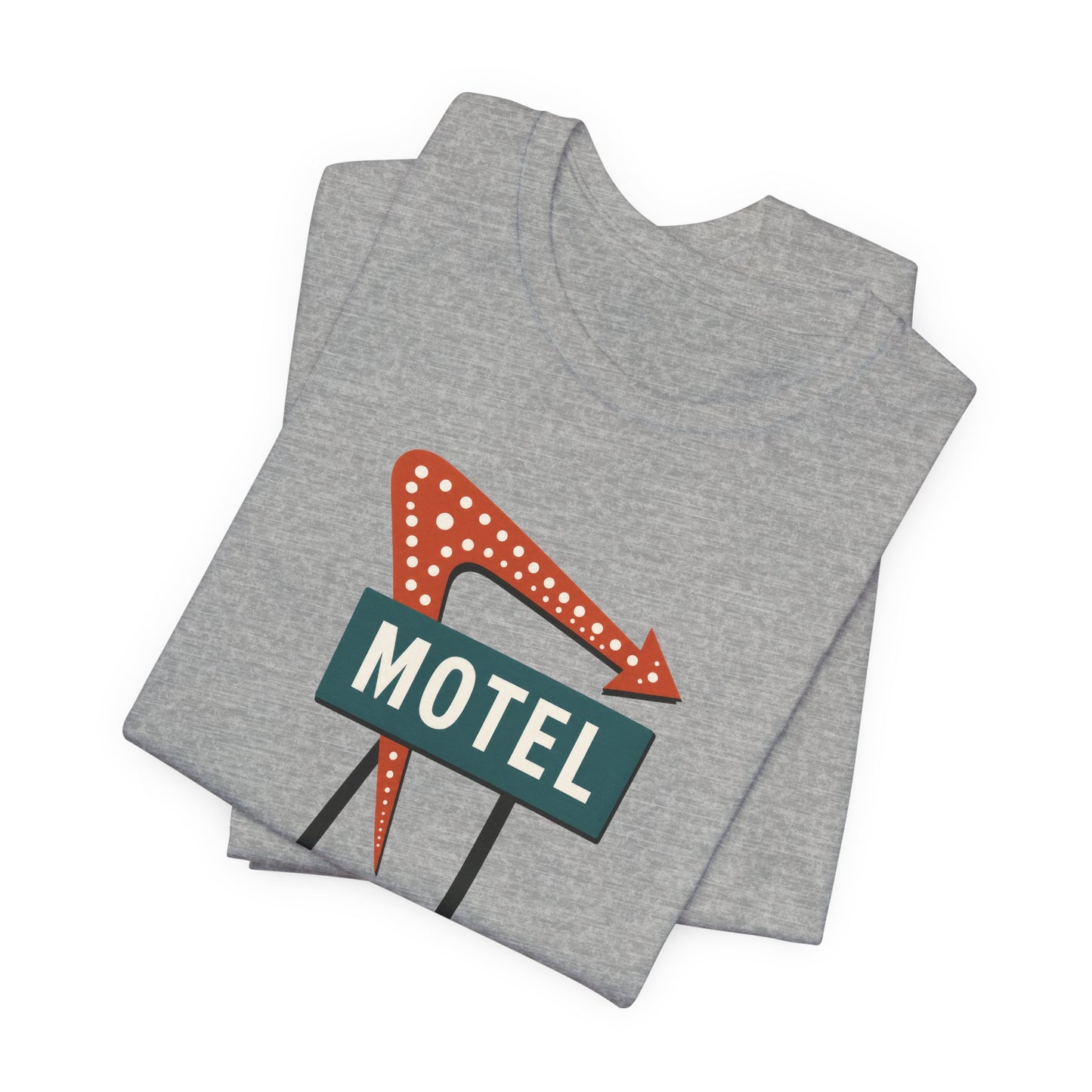 Midcentury Motel Neon Sign T‑Shirt — Retro Roadside Vintage Travel Tee