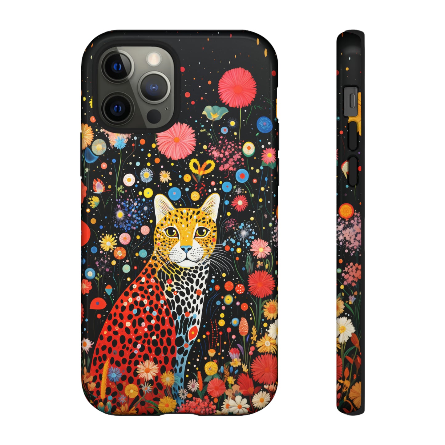 Cheetah in night flowers Tough Cases