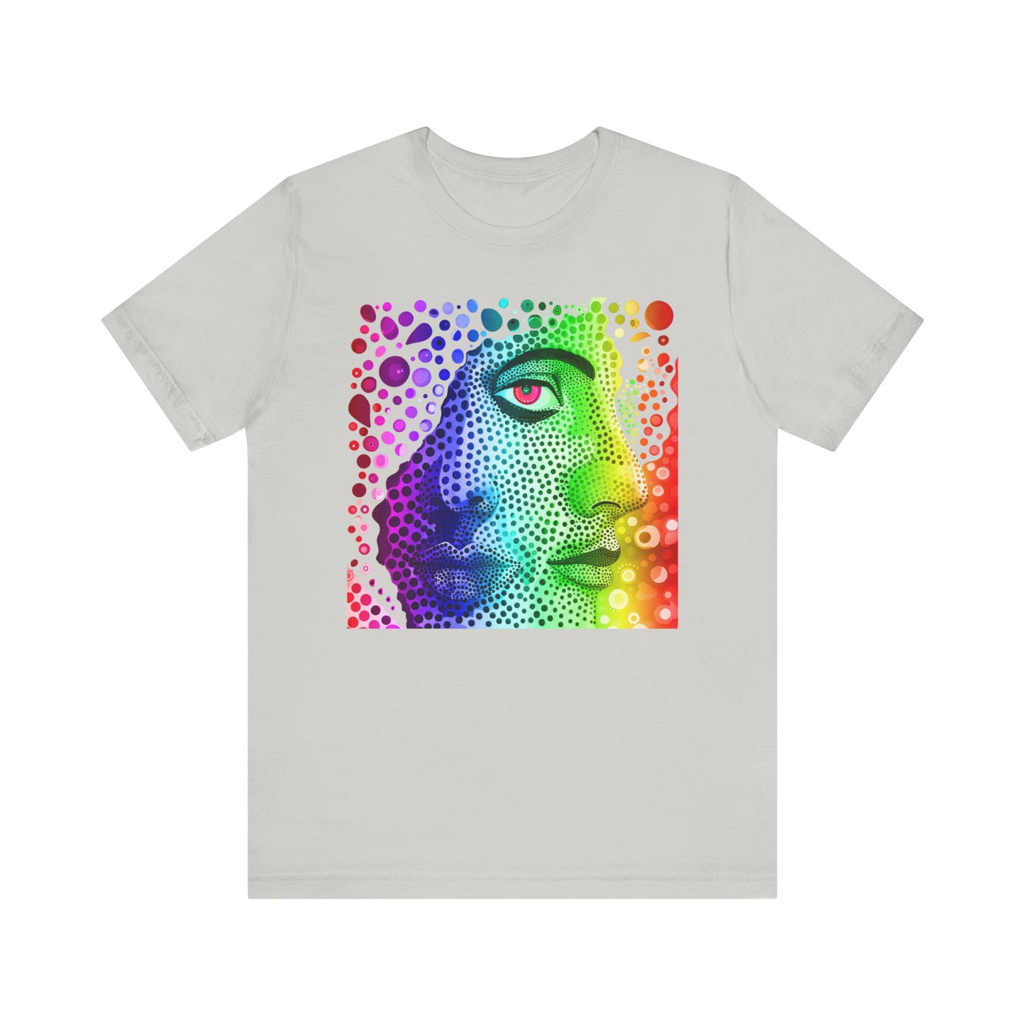 Two faced rainbow Unisex Jersey Short Sleeve Tee