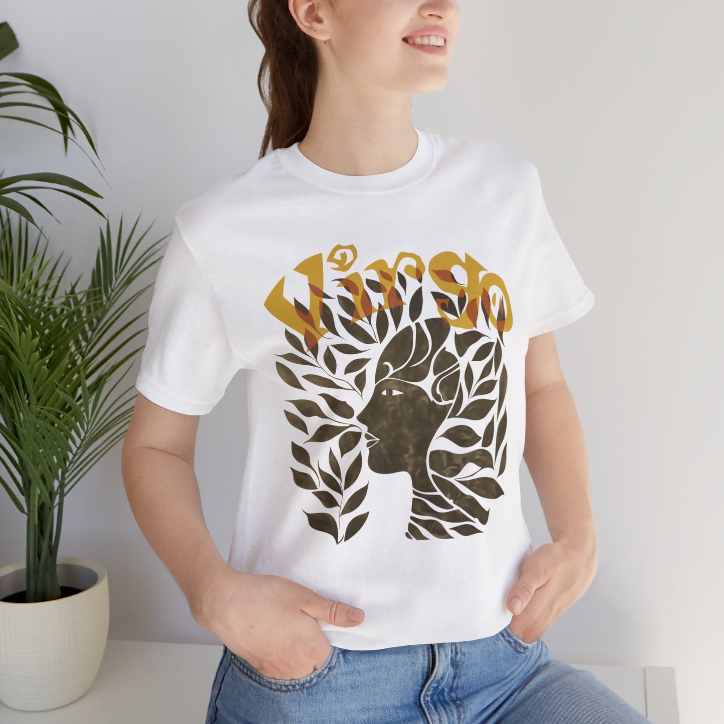 Virgo bronze graphic Unisex Jersey Short Sleeve Tee