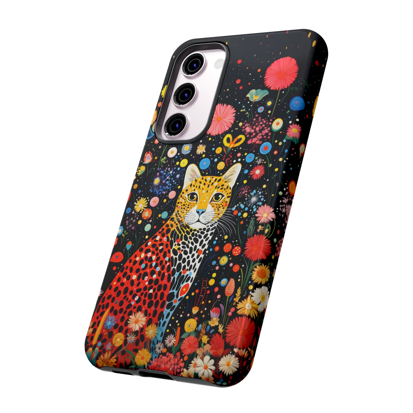 Cheetah in night flowers Tough Cases