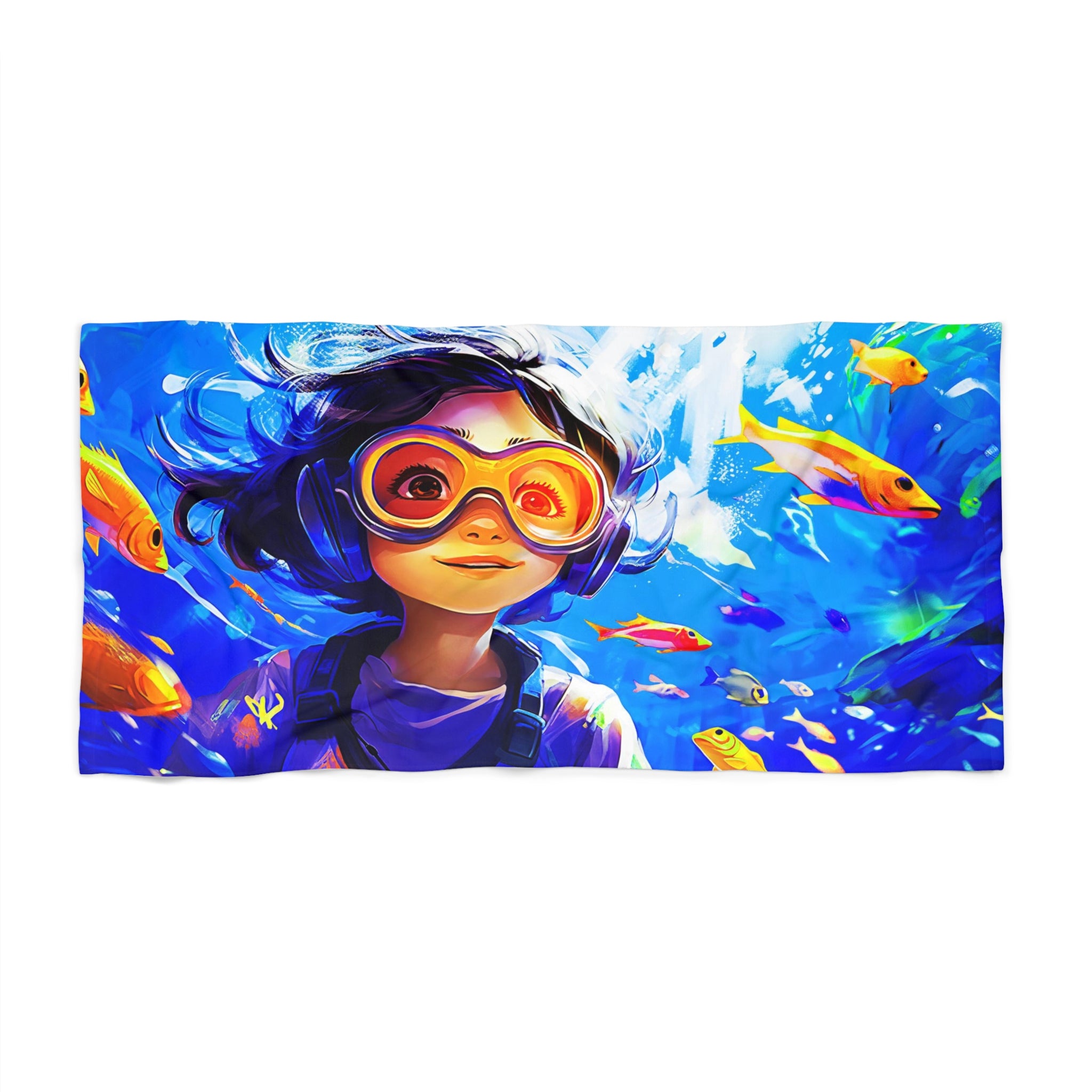 Blue water Beach Towel
