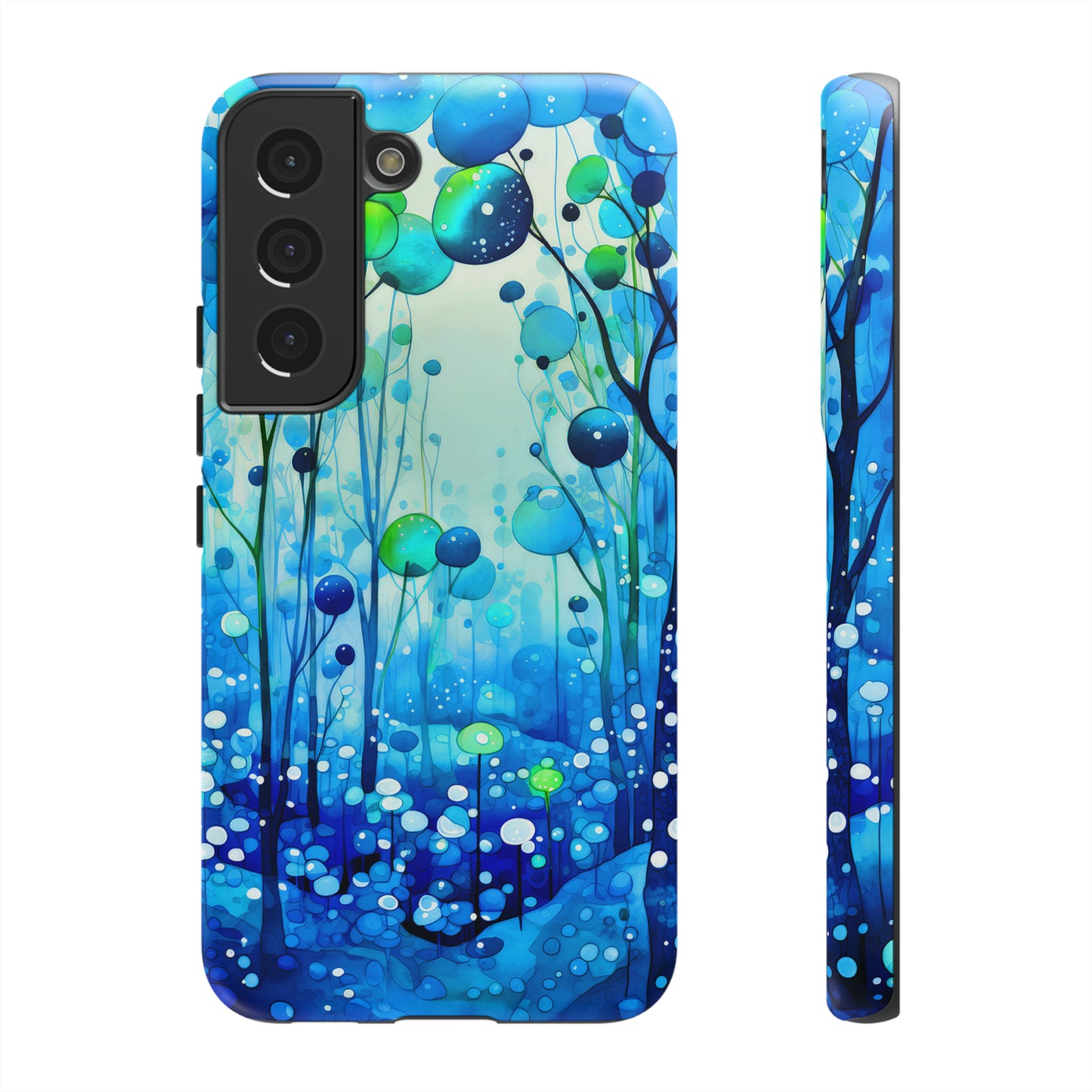 Blue fantasy forest Tough Cases