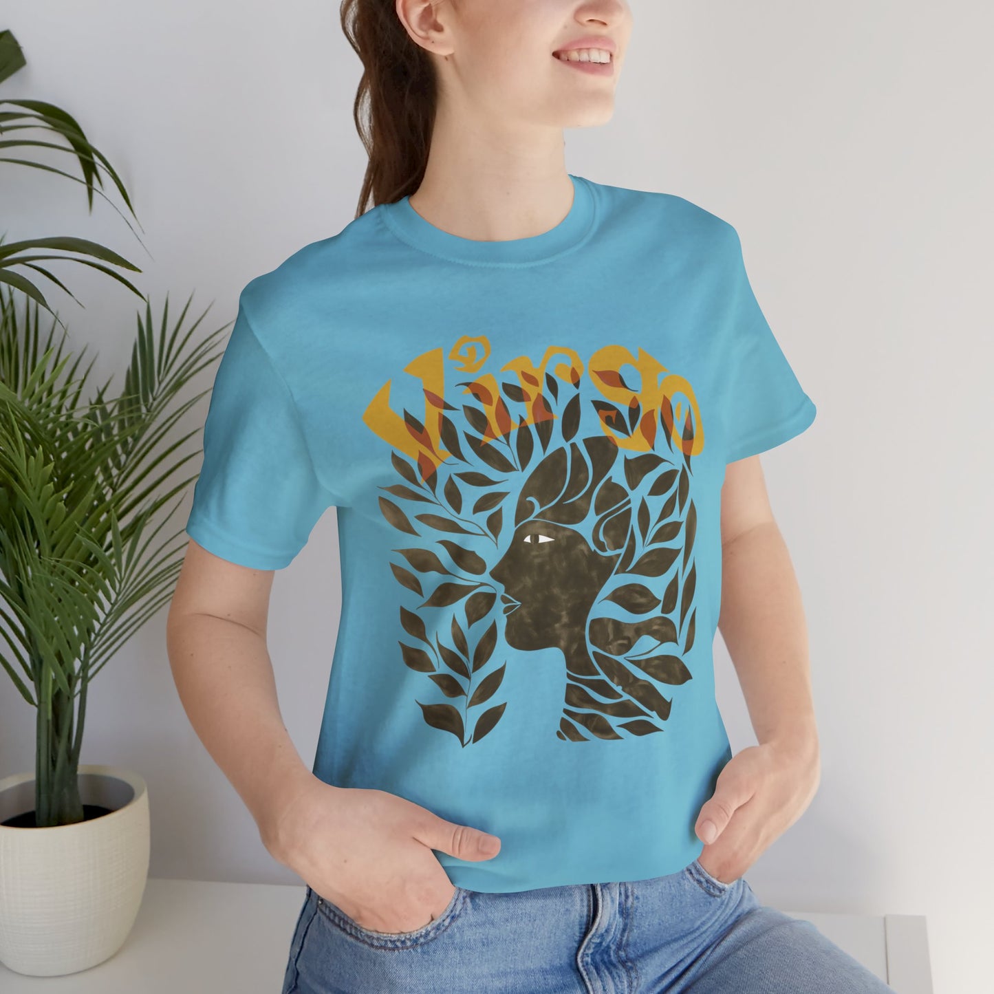 Virgo bronze graphic Unisex Jersey Short Sleeve Tee