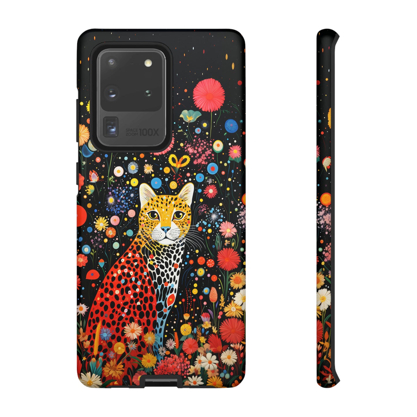 Cheetah in night flowers Tough Cases