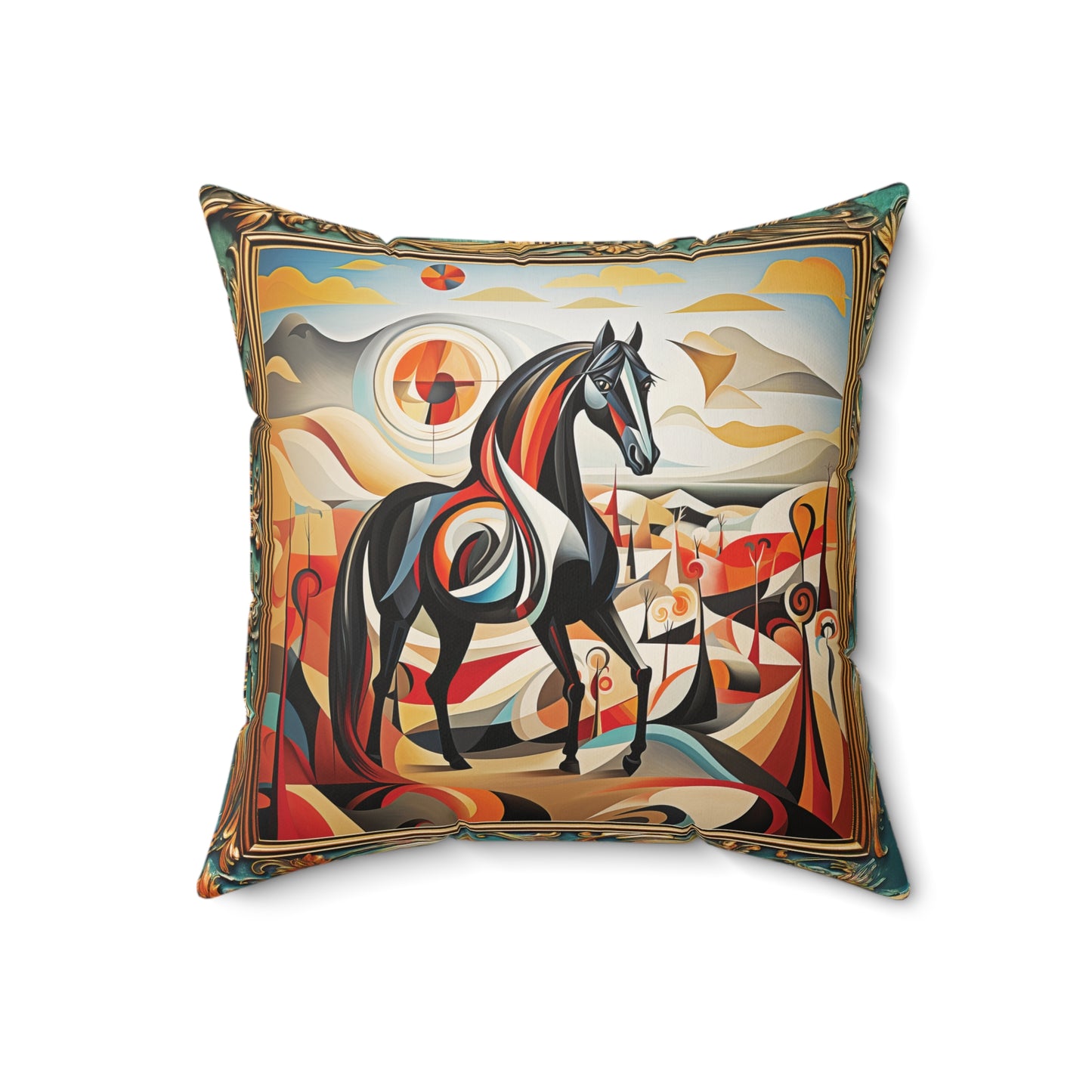 Spanish Stallion  Square Pillow