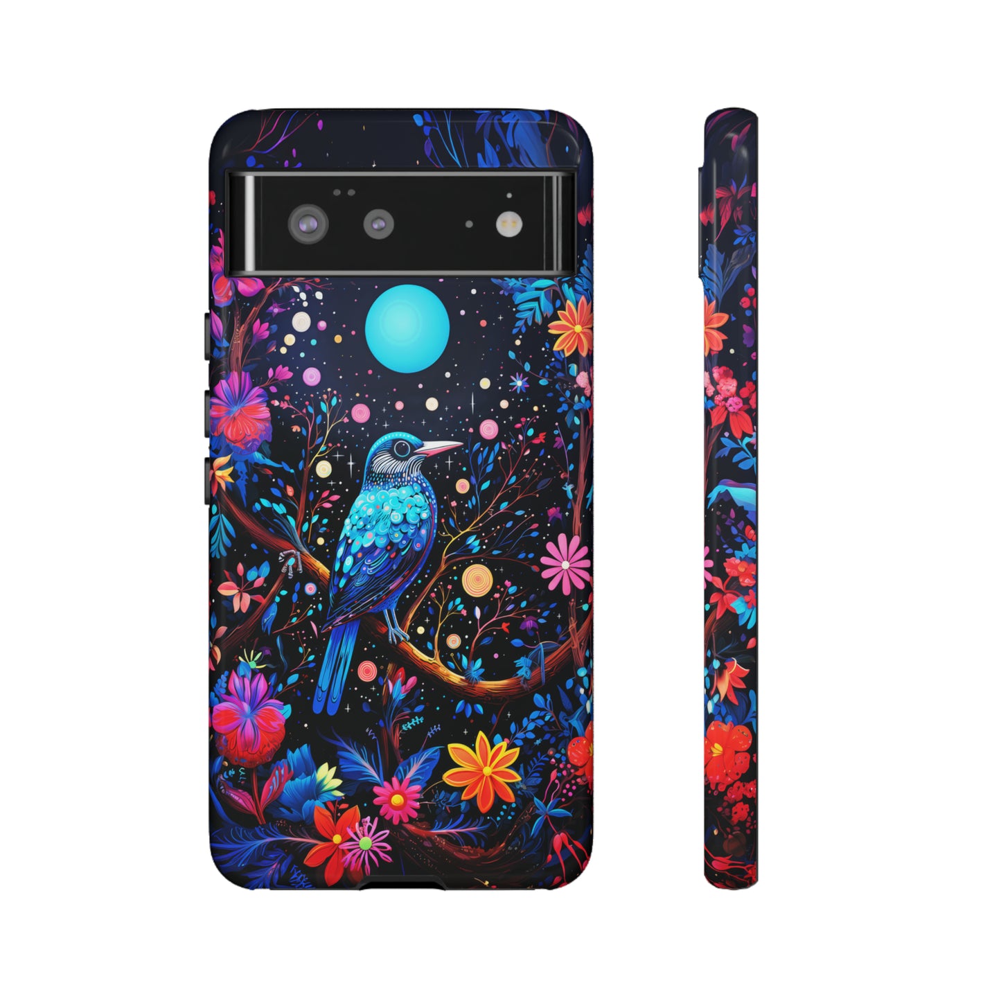 Blue bird at night Tough Cases