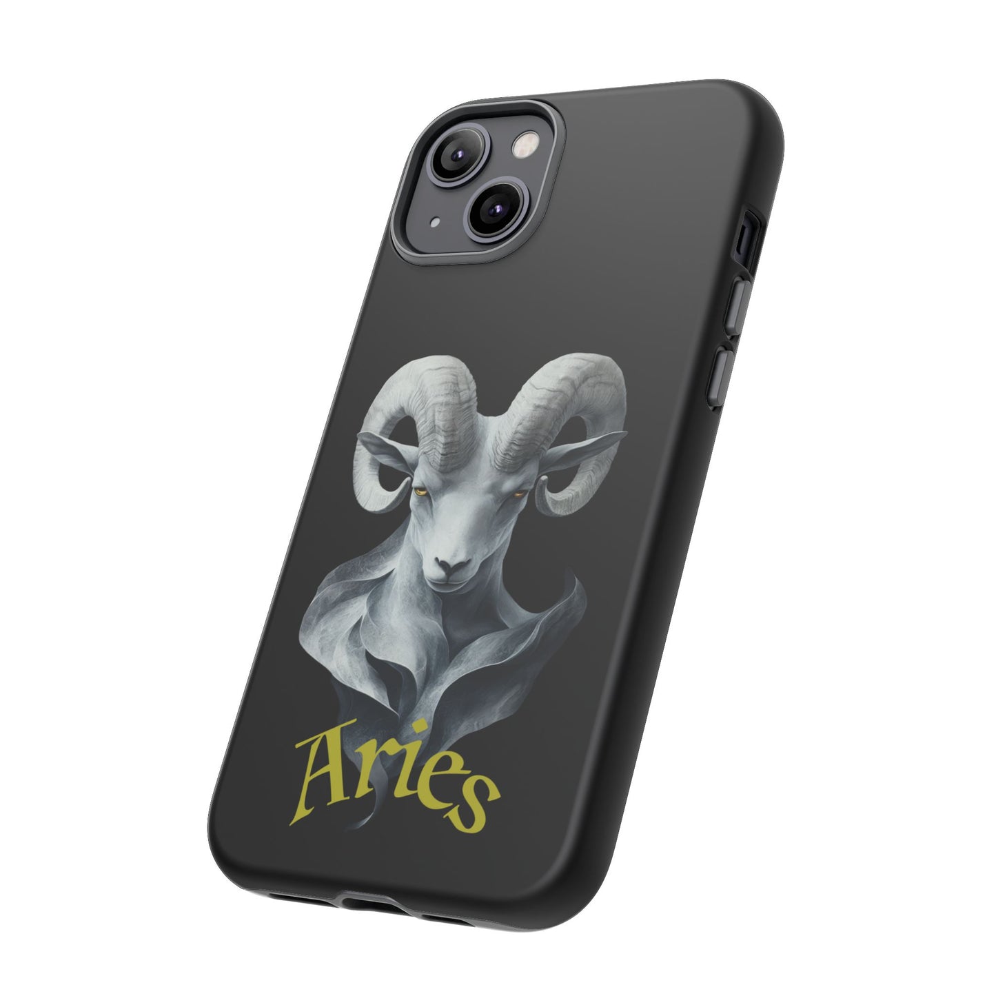 Aries Tough Phone Cases, Artistic Zodiac Phone Cases, premium-quality cases for iPhone, Samsung Galaxy, and Google Pixel devices