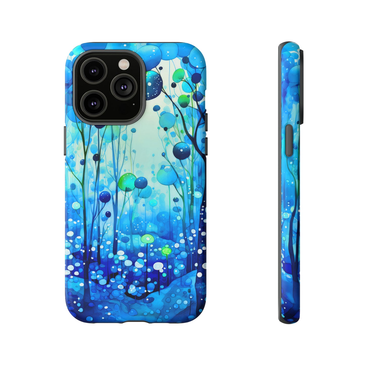 Blue fantasy forest Tough Cases