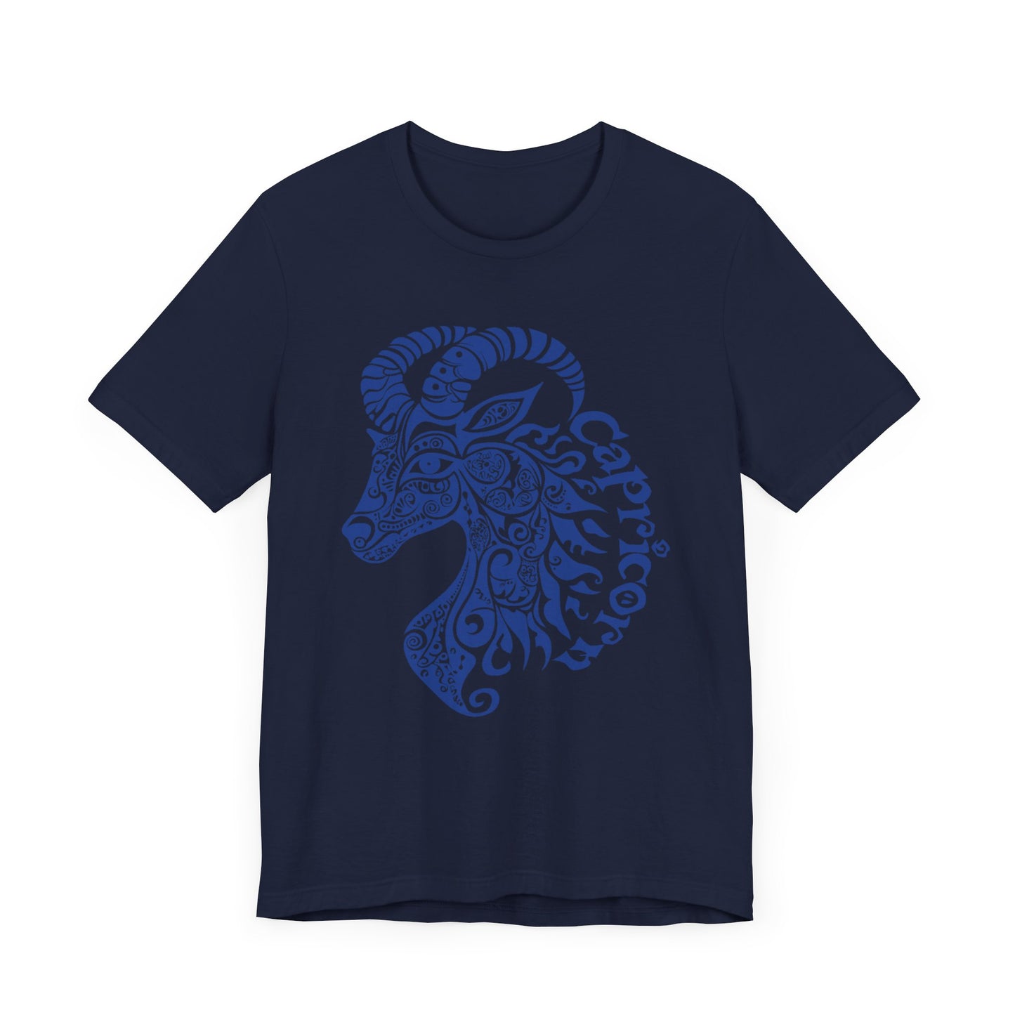 Capricorn blue graphic Unisex Jersey Short Sleeve Tee