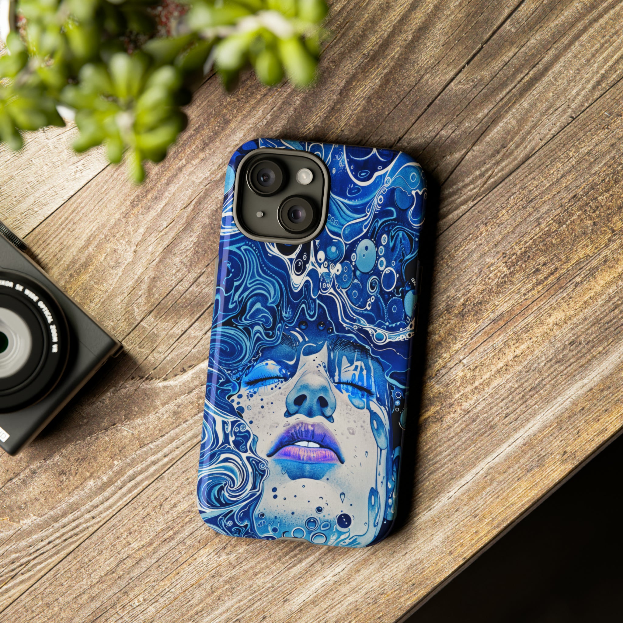 Phone Case, underwater design, Artistic design, Tough Case, Colorful whimsical water fantasy design, iPhone 15, 14, 13, 12, 11, Samsung, Pixel