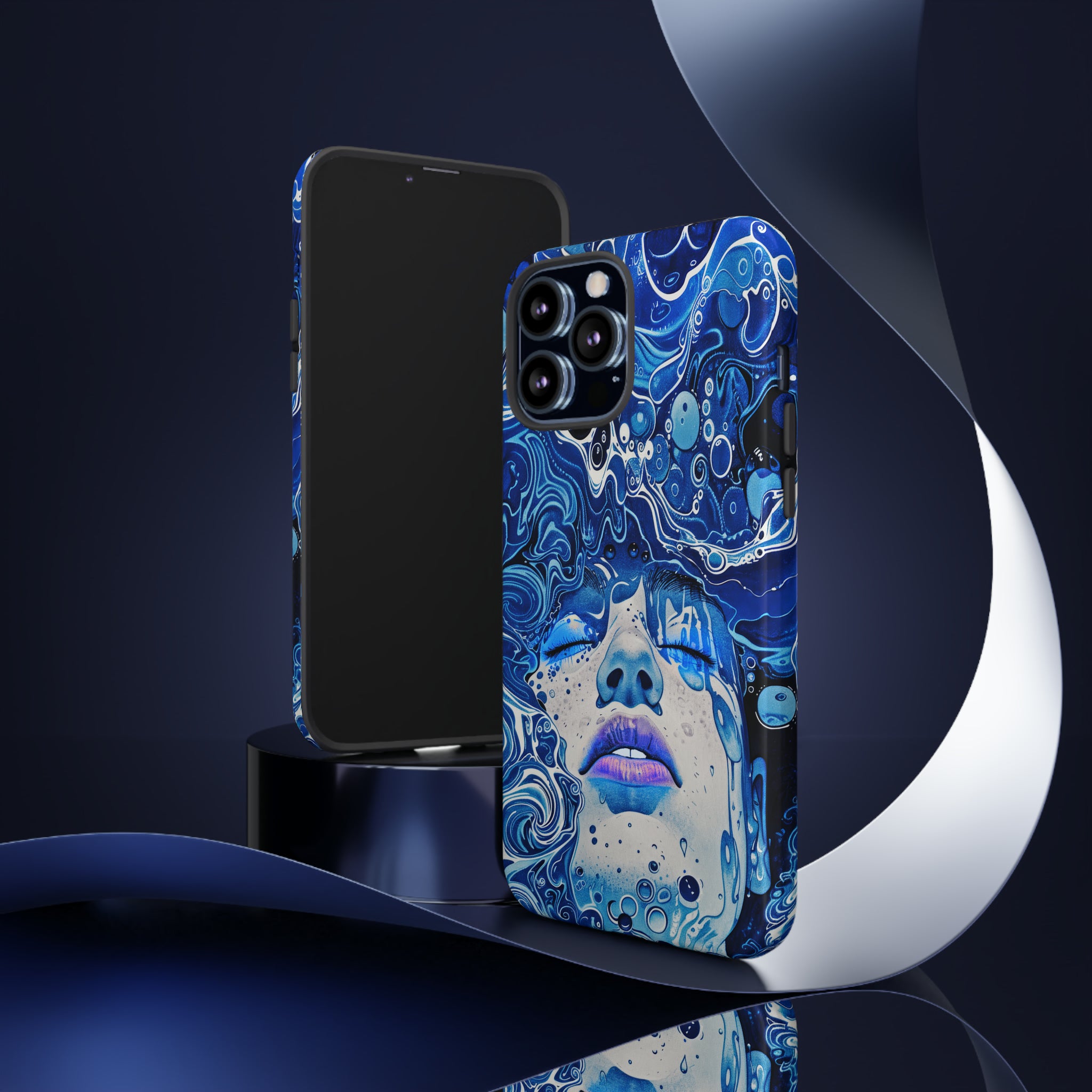 Phone Case, underwater design, Artistic design, Tough Case, Colorful whimsical water fantasy design, iPhone 15, 14, 13, 12, 11, Samsung, Pixel