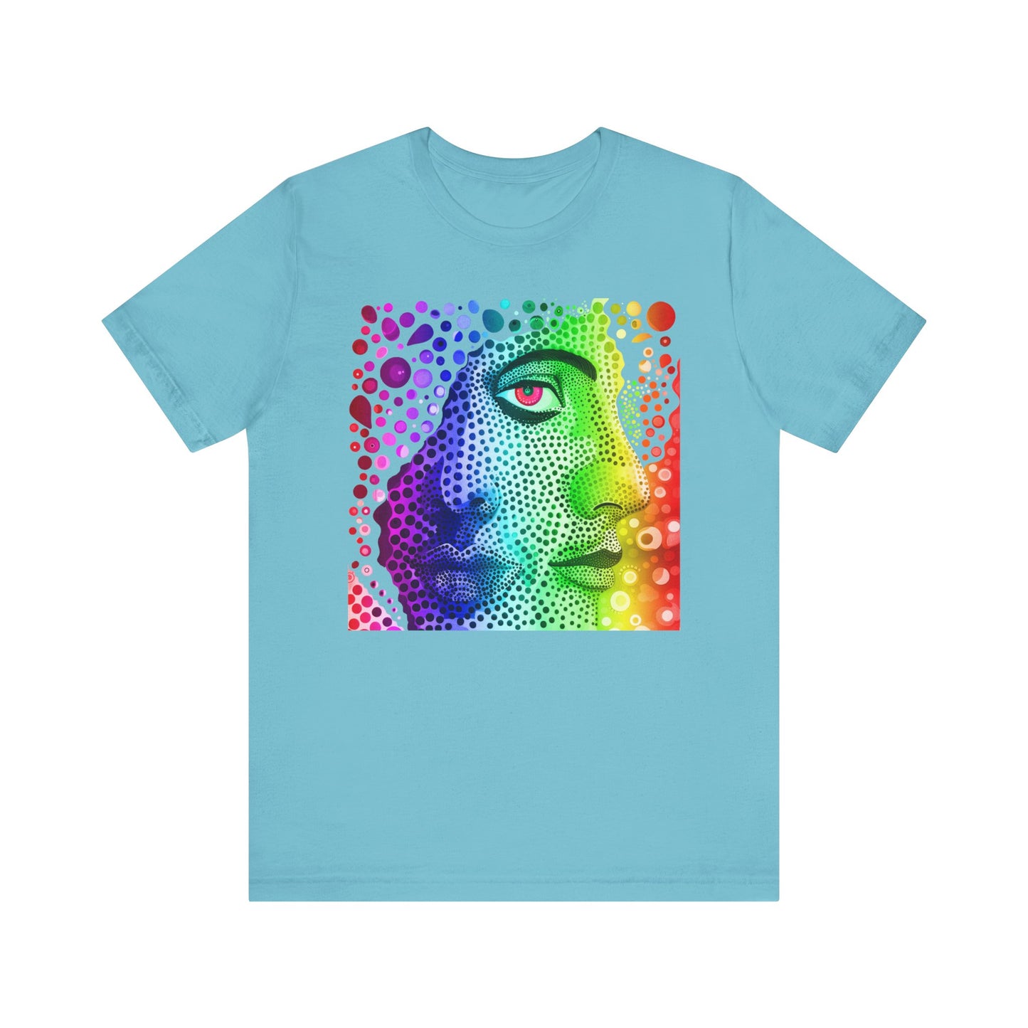 Two faced rainbow Unisex Jersey Short Sleeve Tee