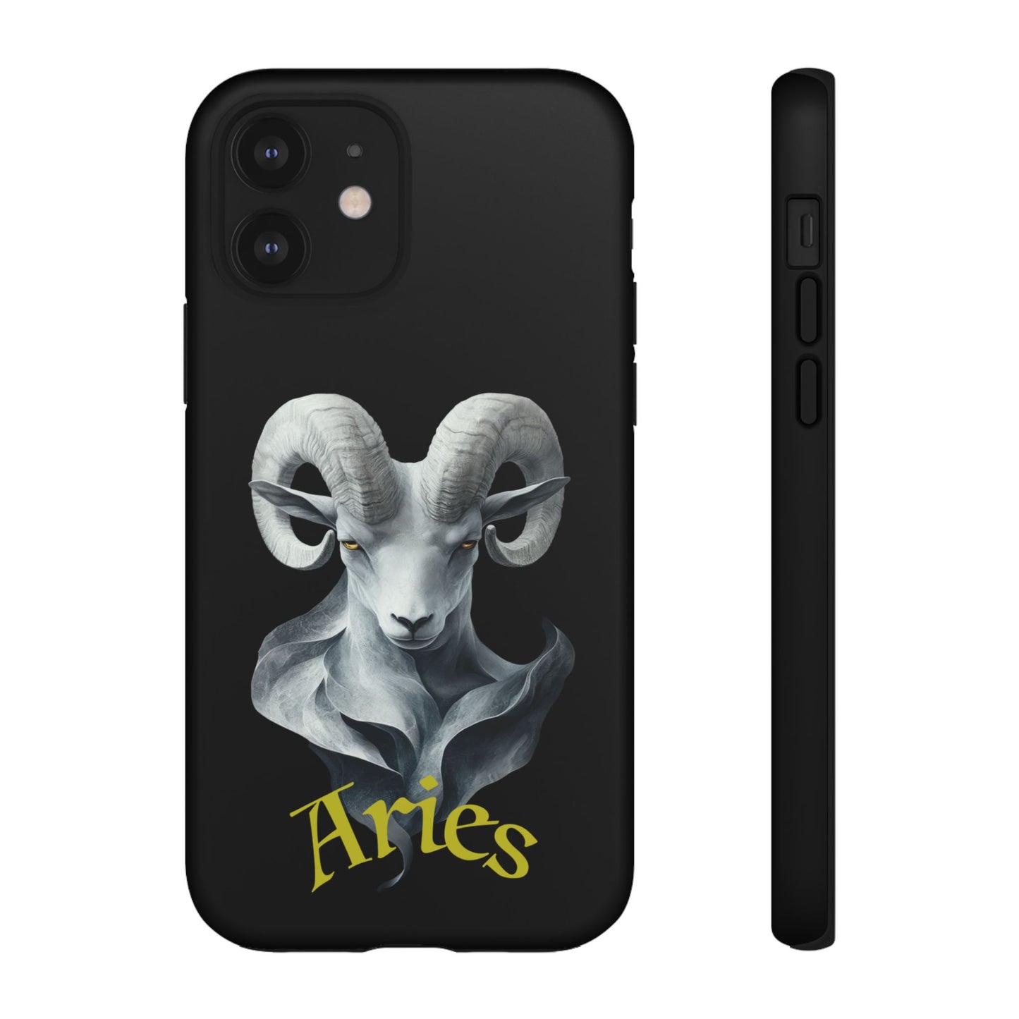 Aries Tough Phone Cases, Artistic Zodiac Phone Cases, premium-quality cases for iPhone, Samsung Galaxy, and Google Pixel devices
