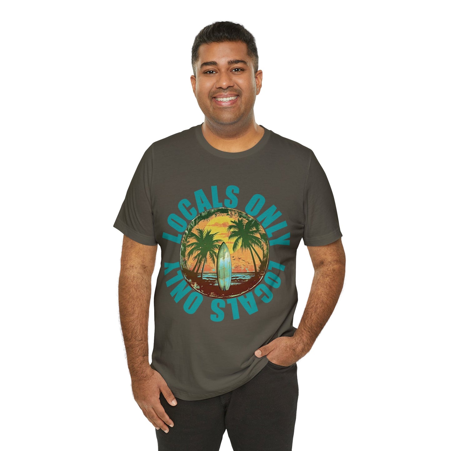 Locals Only stamp Unisex Jersey Short Sleeve Tee