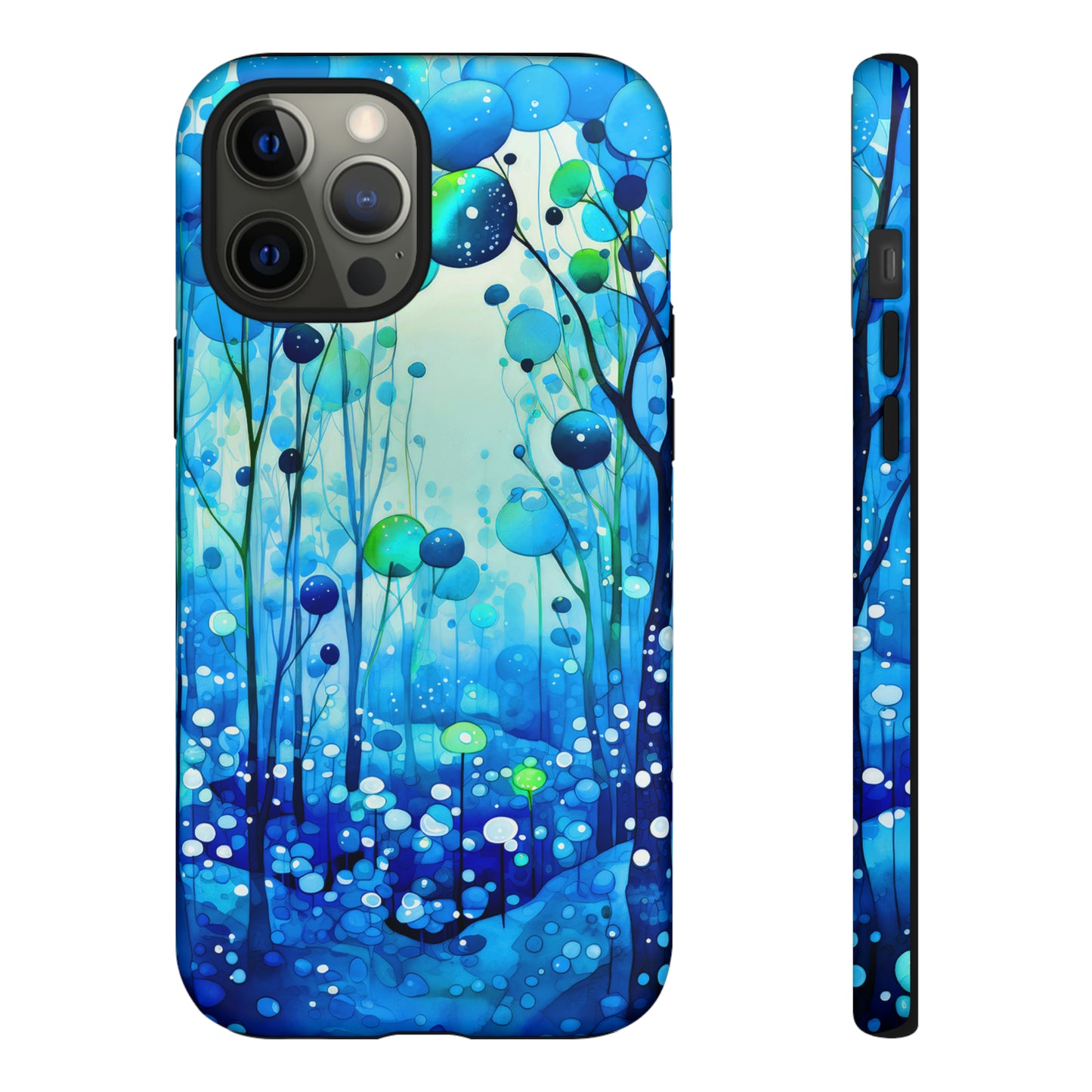 Blue fantasy forest Tough Cases
