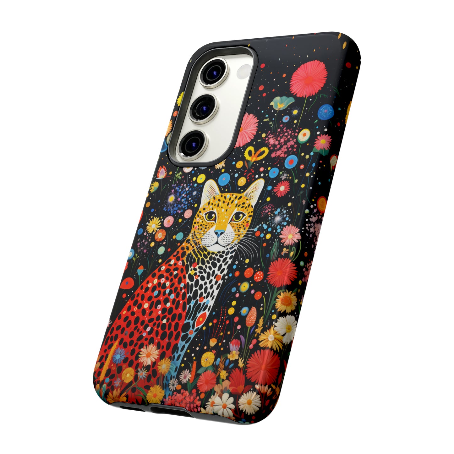 Cheetah in night flowers Tough Cases