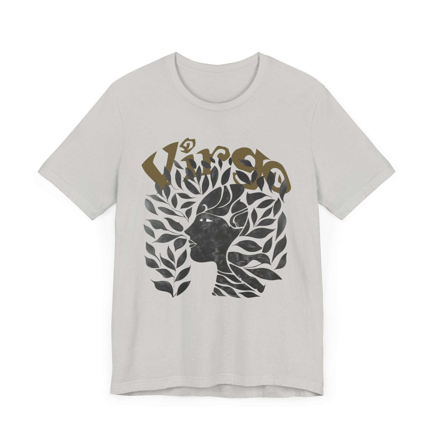 Virgo Black graphic Unisex Jersey Short Sleeve Tee