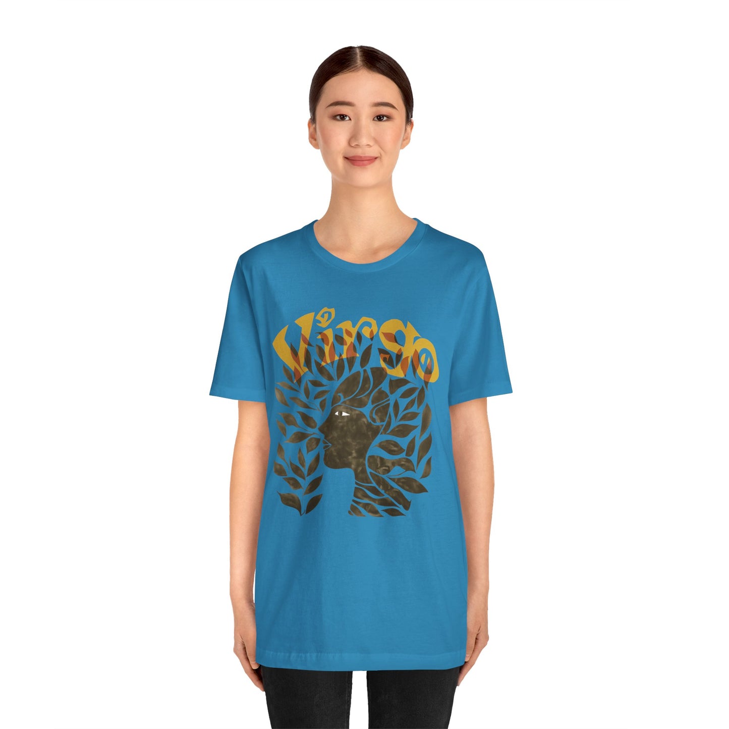 Virgo bronze graphic Unisex Jersey Short Sleeve Tee