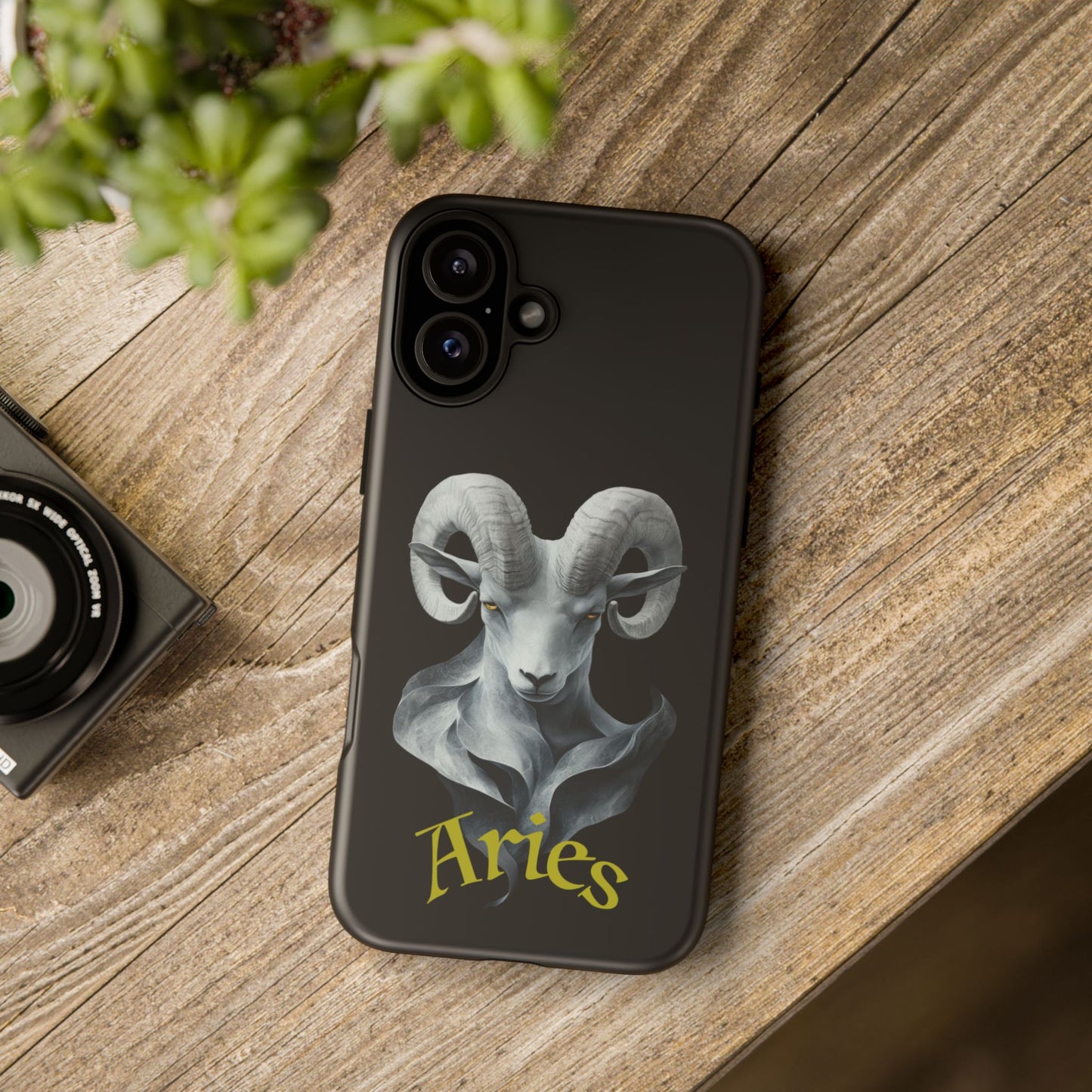 Aries Tough Phone Cases, Artistic Zodiac Phone Cases, premium-quality cases for iPhone, Samsung Galaxy, and Google Pixel devices