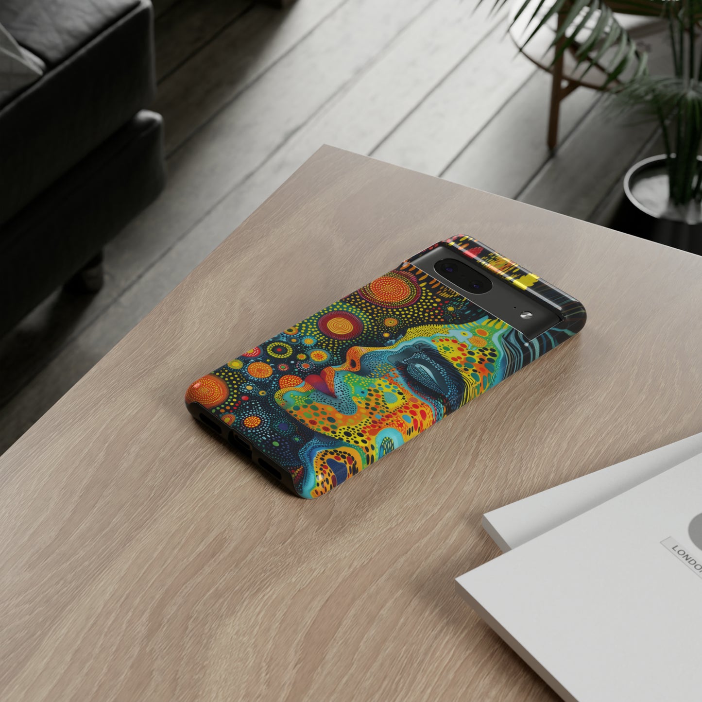Phone Case, rainbow girl, Artistic design, Tough Case, Colorful whimsical rainbow fantasy design, iPhone 15, 14, 13, 12, 11, Samsung, Pixel