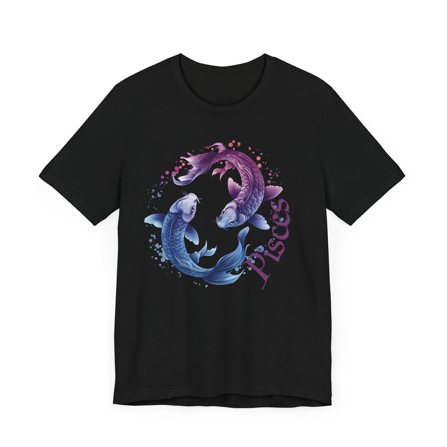 Pisces Artistic Zodiac Unisex Tee, Jersey Short Sleeve Tee, Your Perfect Everyday Favorite