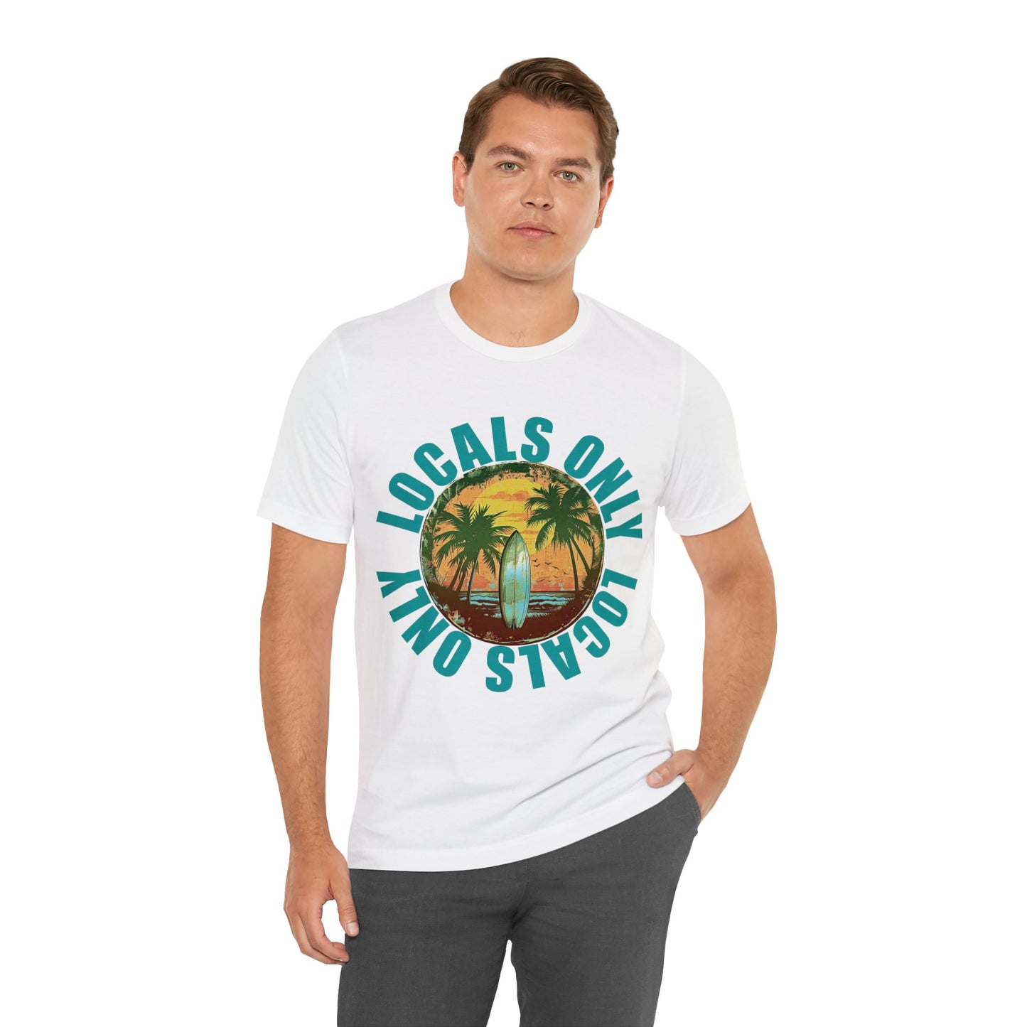 Locals Only stamp Unisex Jersey Short Sleeve Tee