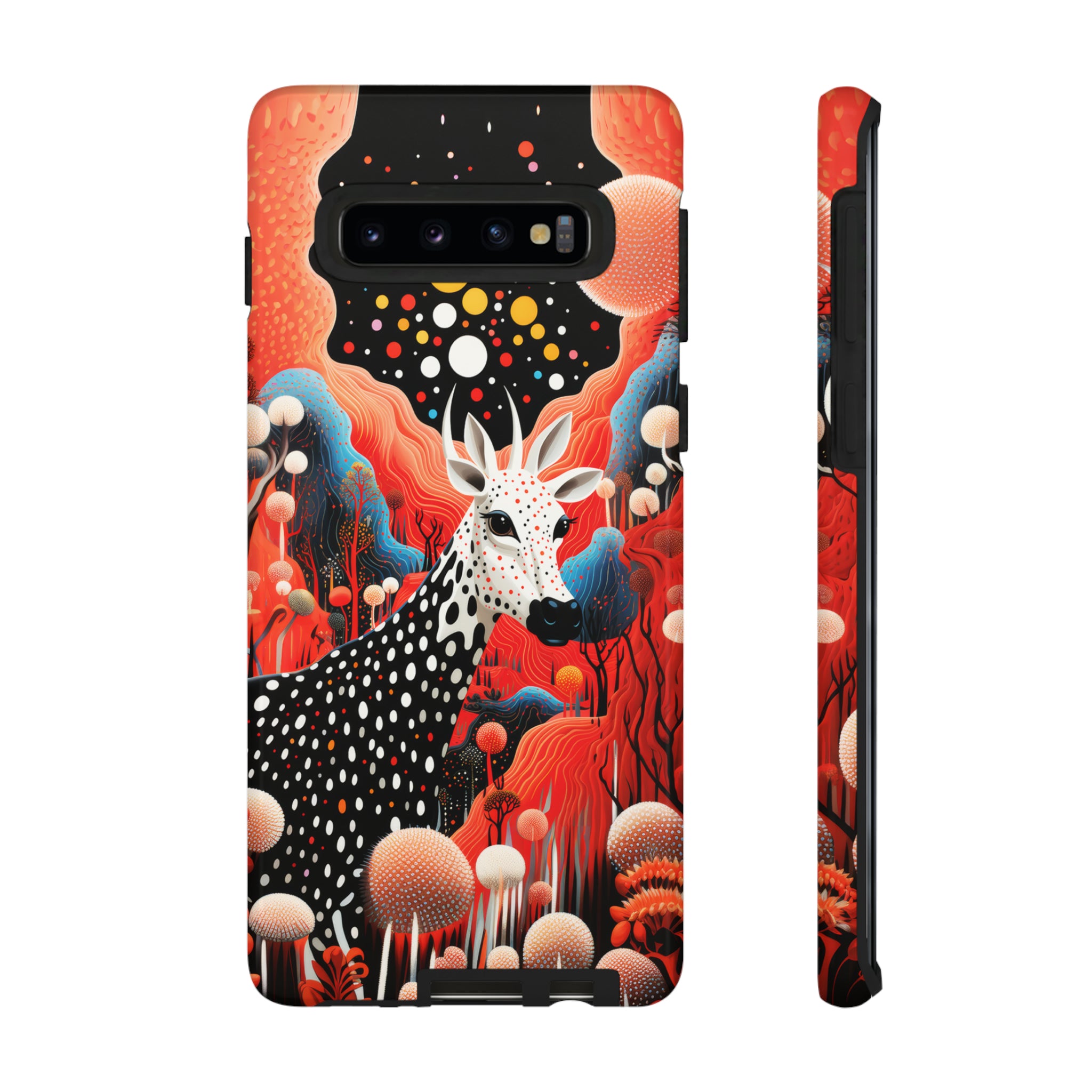 Spotted Elk in the rainbow forest Tough Cases