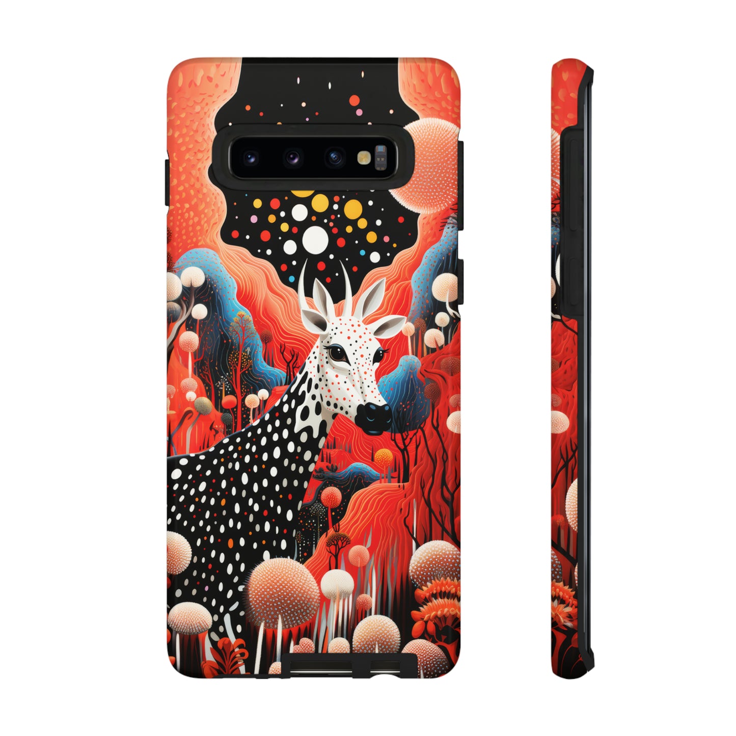 Spotted Elk in the rainbow forest Tough Cases