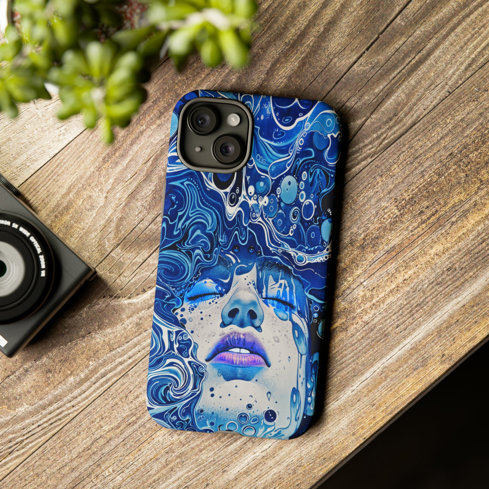 Phone Case, underwater design, Artistic design, Tough Case, Colorful whimsical water fantasy design, iPhone 15, 14, 13, 12, 11, Samsung, Pixel