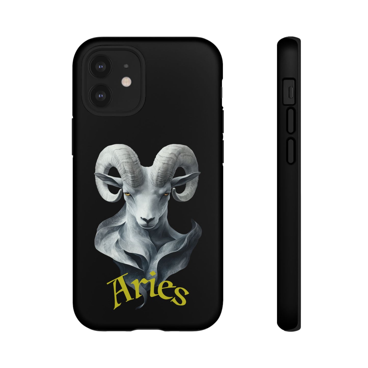 Aries Tough Phone Cases, Artistic Zodiac Phone Cases, premium-quality cases for iPhone, Samsung Galaxy, and Google Pixel devices