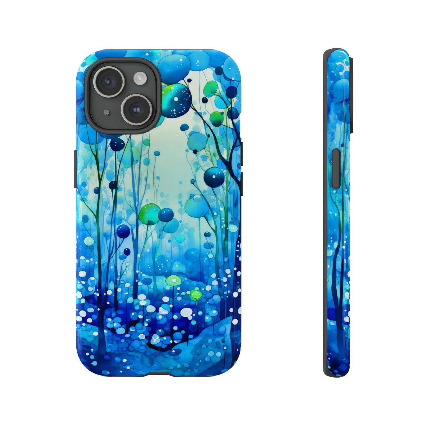Blue fantasy forest Tough Cases
