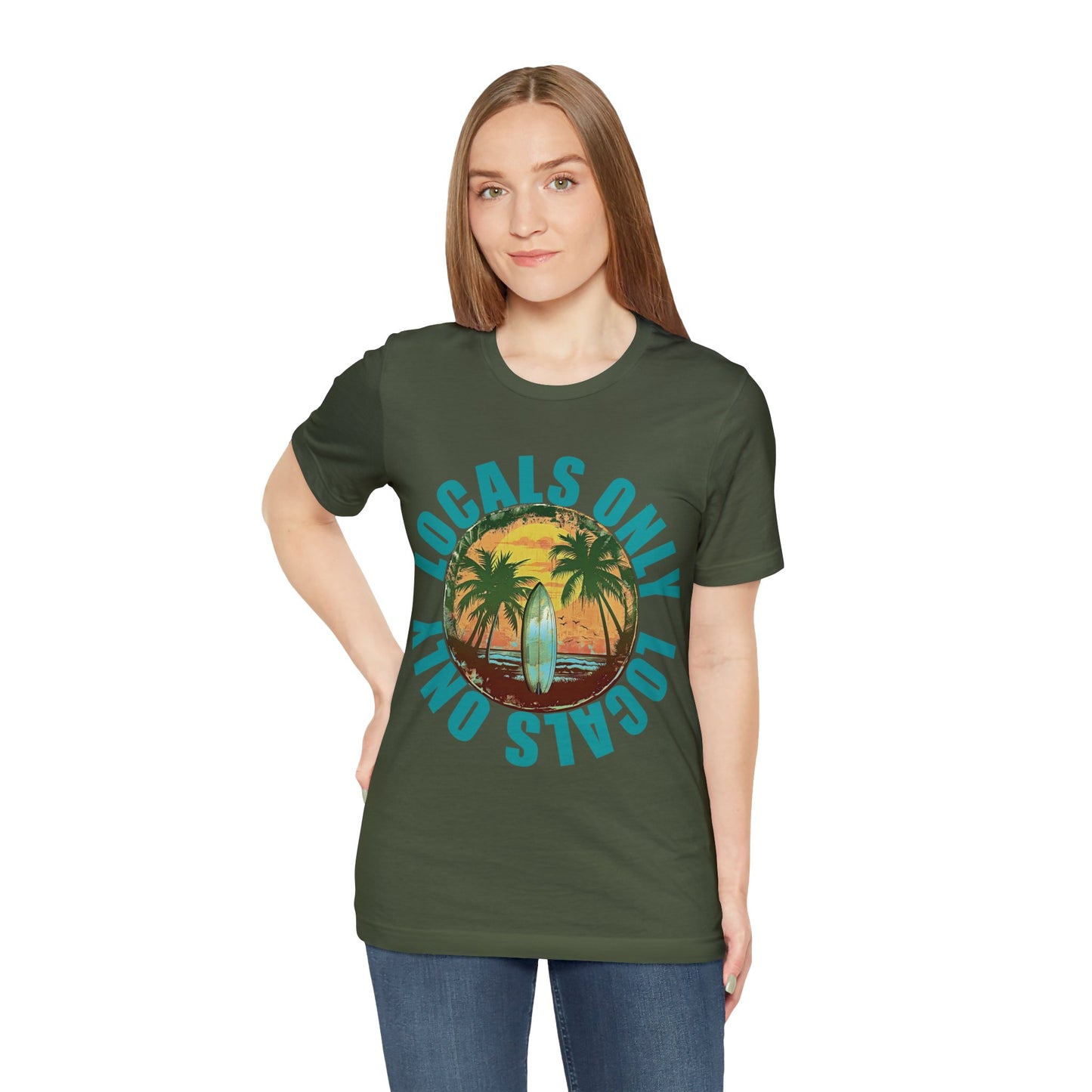 Locals Only stamp Unisex Jersey Short Sleeve Tee