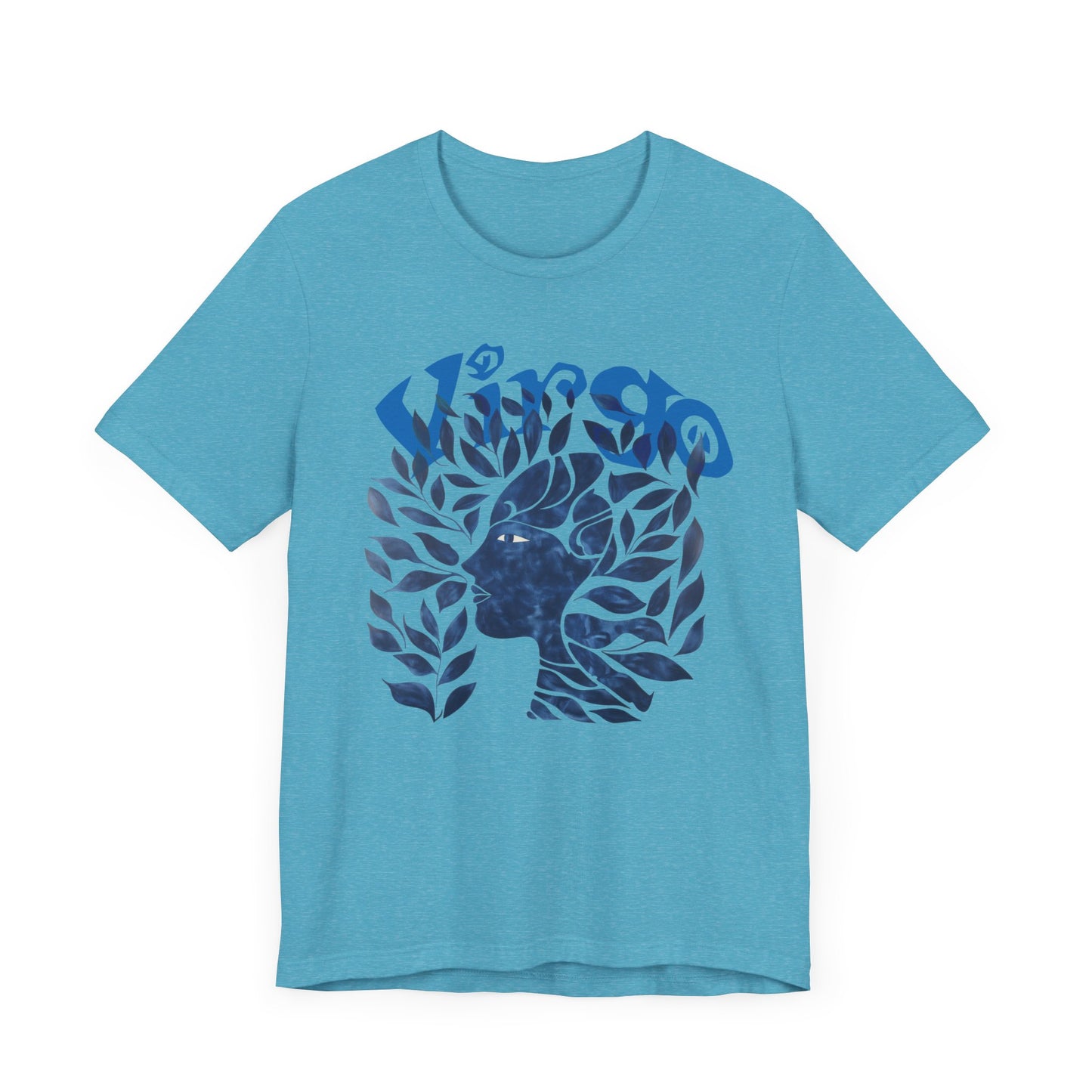 Virgo blue graphic Unisex Jersey Short Sleeve Tee