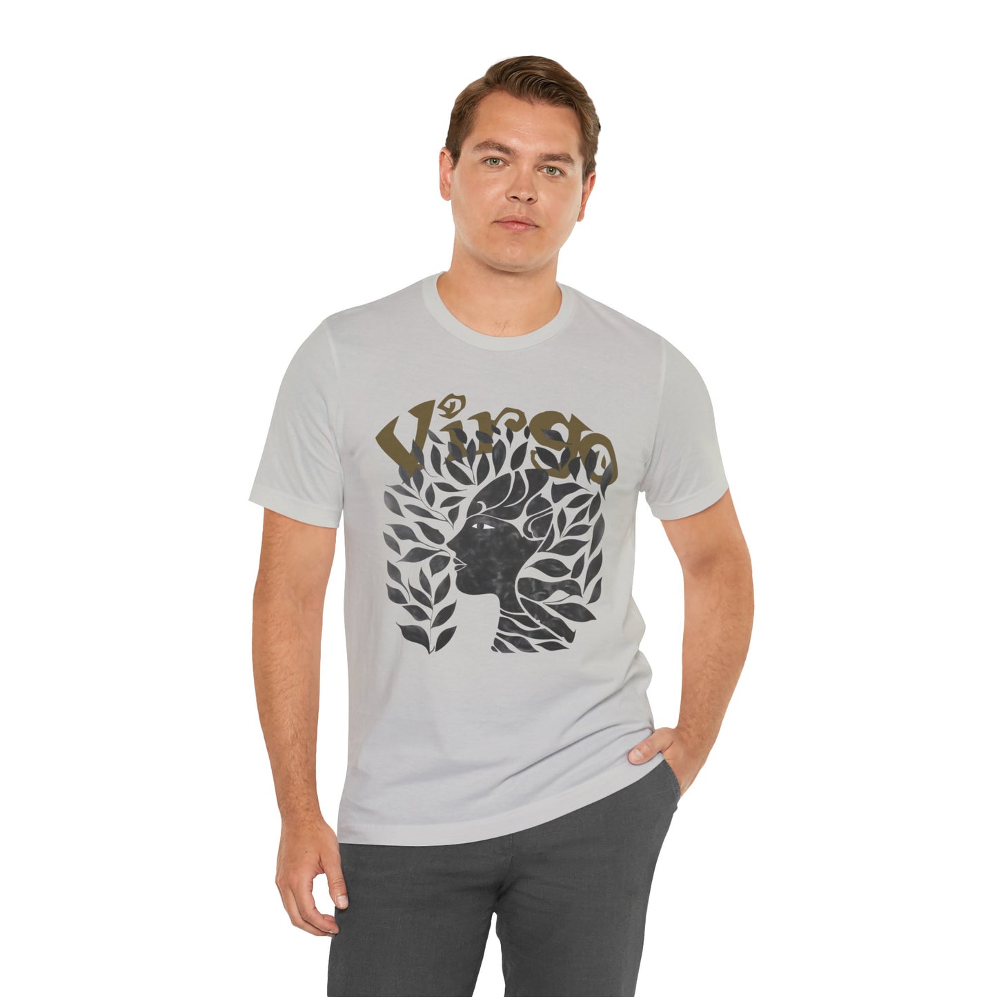Virgo Black graphic Unisex Jersey Short Sleeve Tee