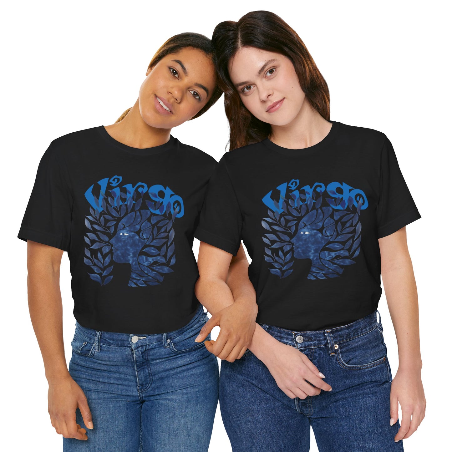 Virgo blue graphic Unisex Jersey Short Sleeve Tee