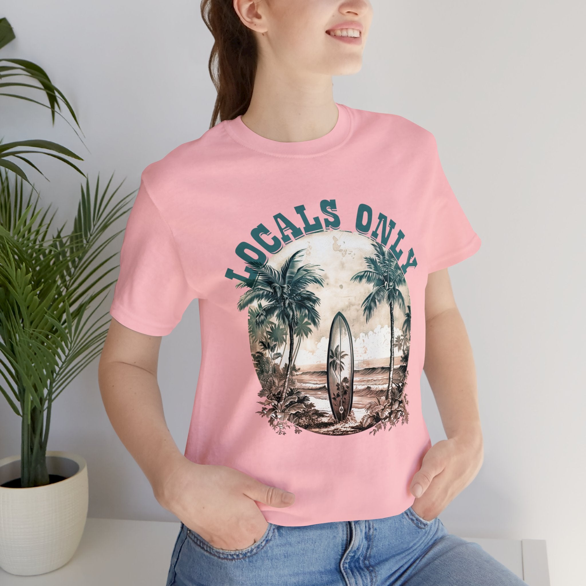 Vintage style Locals only Unisex Jersey Short Sleeve Tee