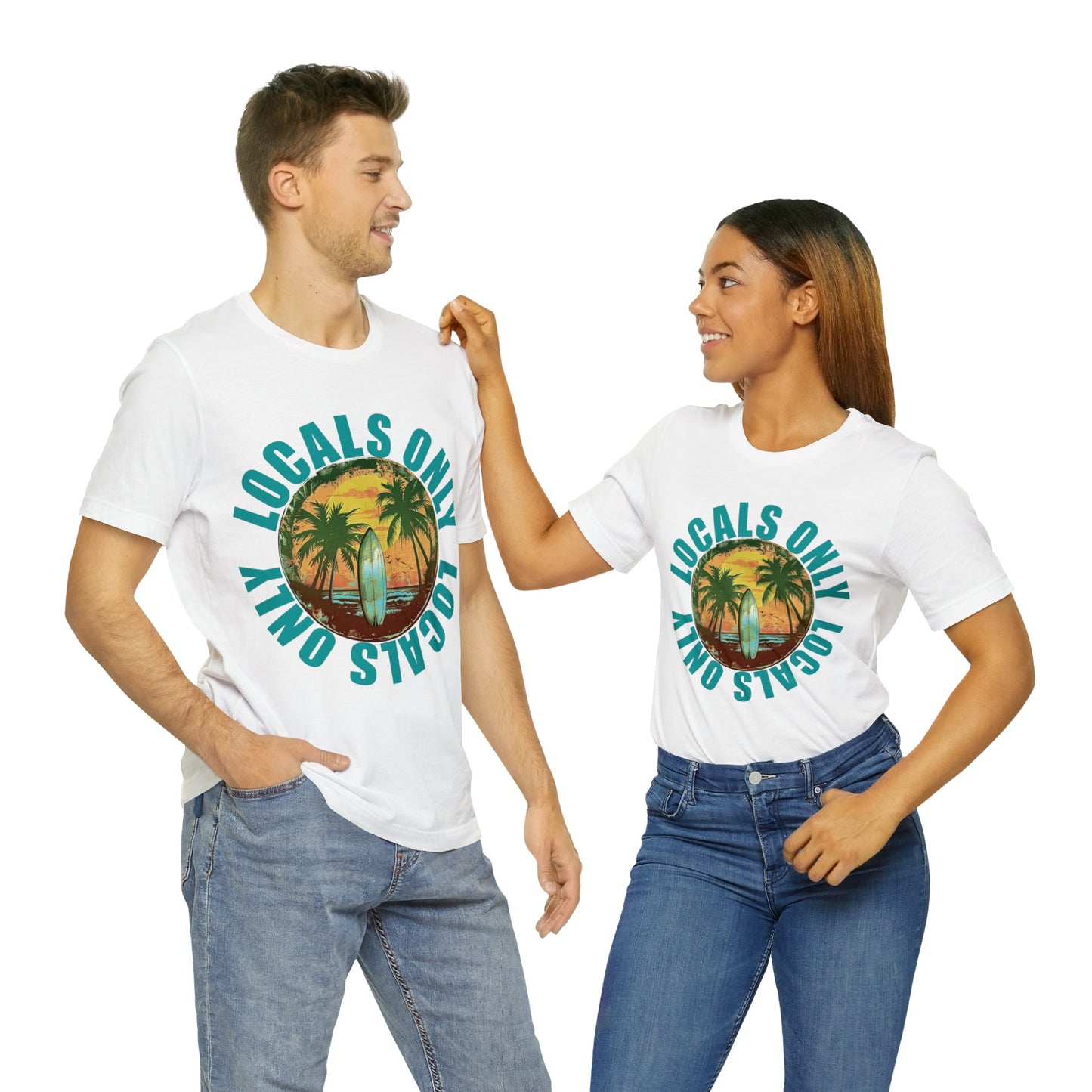 Locals Only stamp Unisex Jersey Short Sleeve Tee