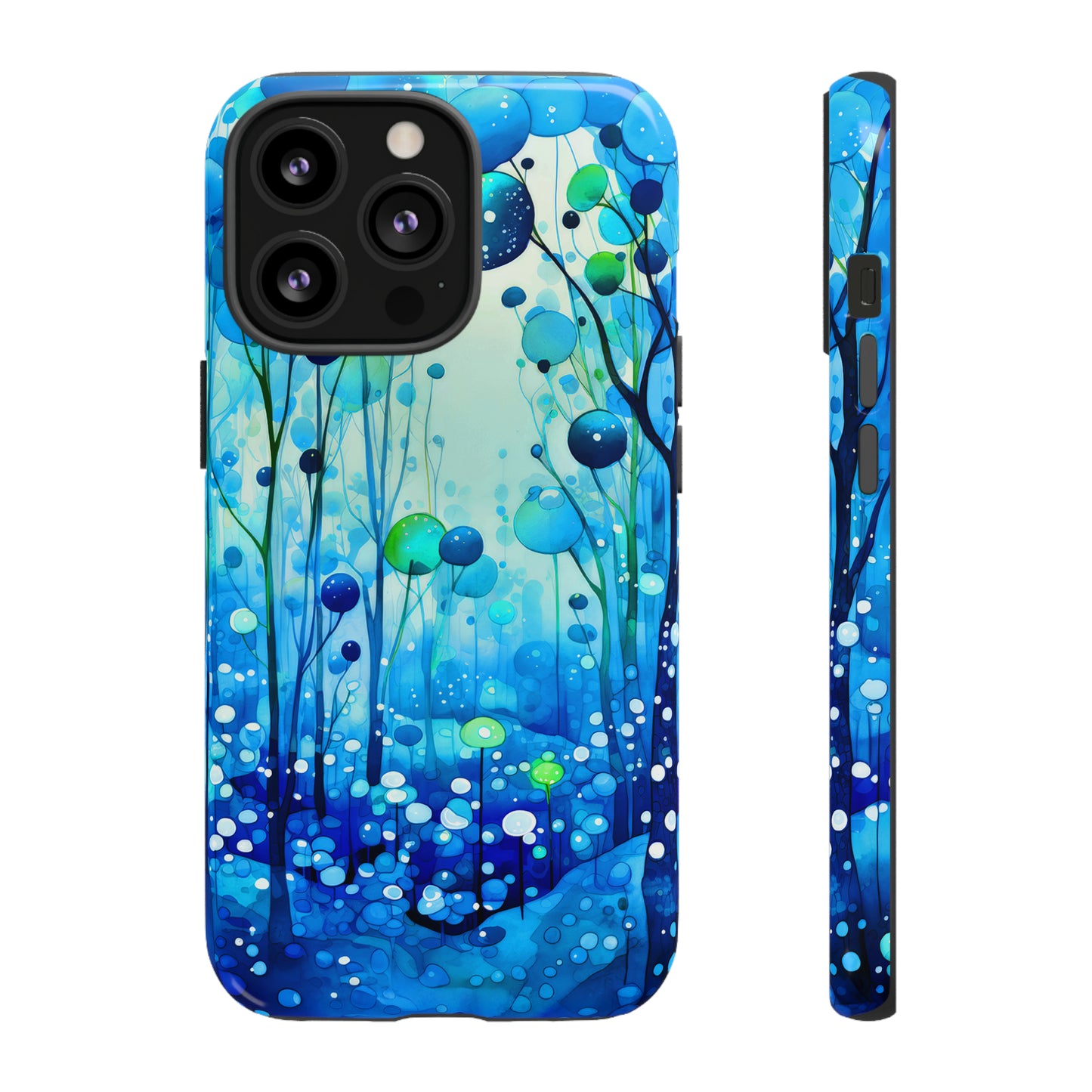 Blue fantasy forest Tough Cases