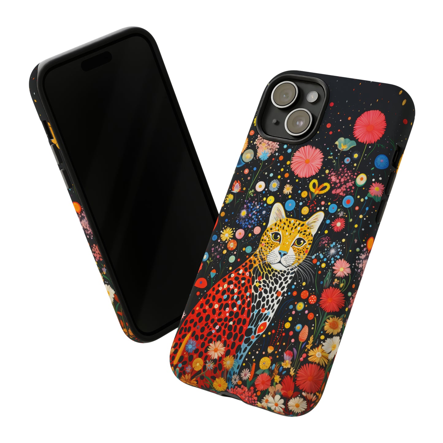Cheetah in night flowers Tough Cases