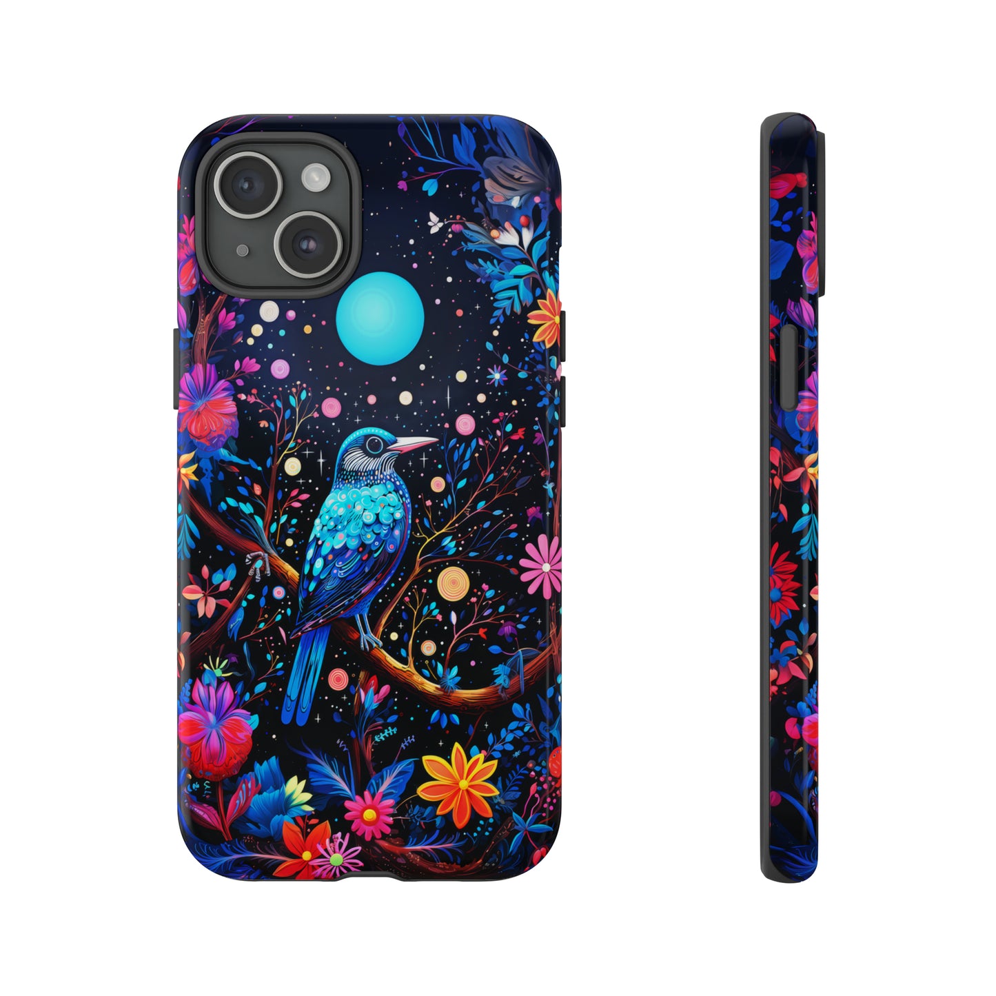 Blue bird at night Tough Cases