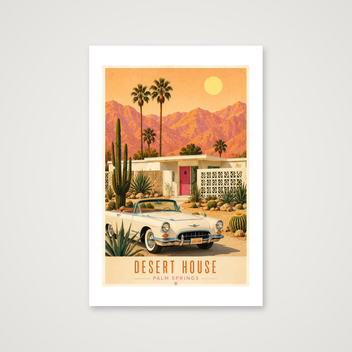 Desert House — Palm Springs — 40×60cm, 16×24" Print only