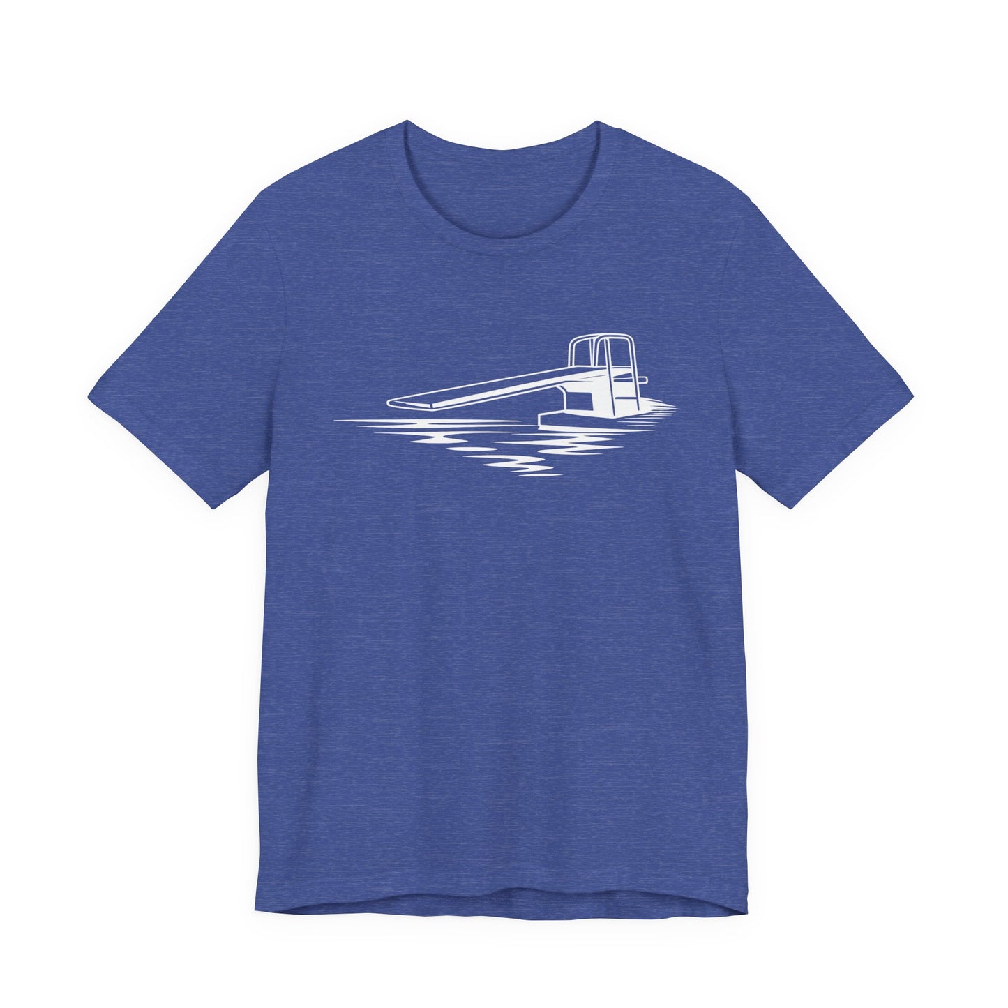 Desert Modern Icons series, Diving board graphic Unisex Jersey Short Sleeve Tee, Vintage Palm Springs