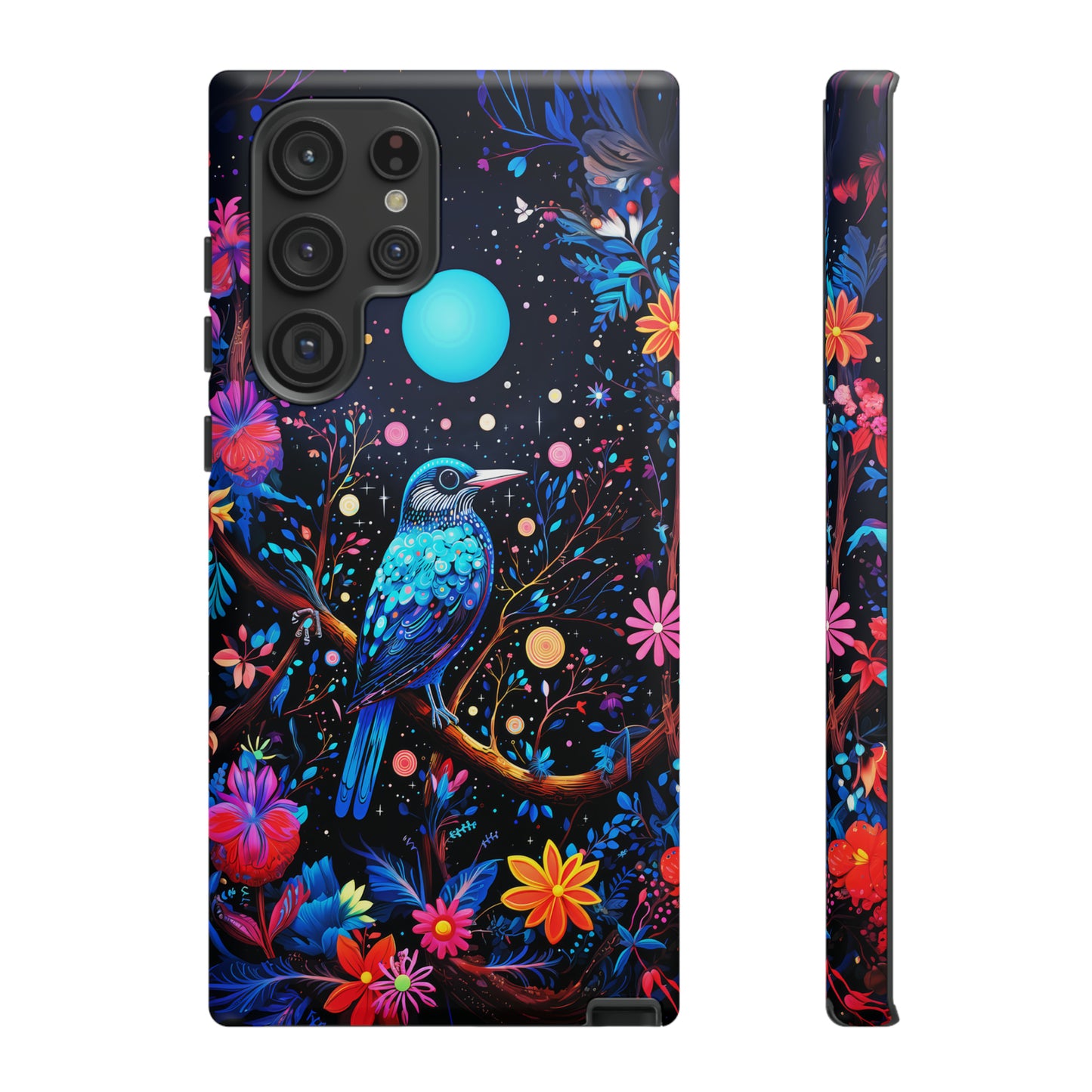 Blue bird at night Tough Cases