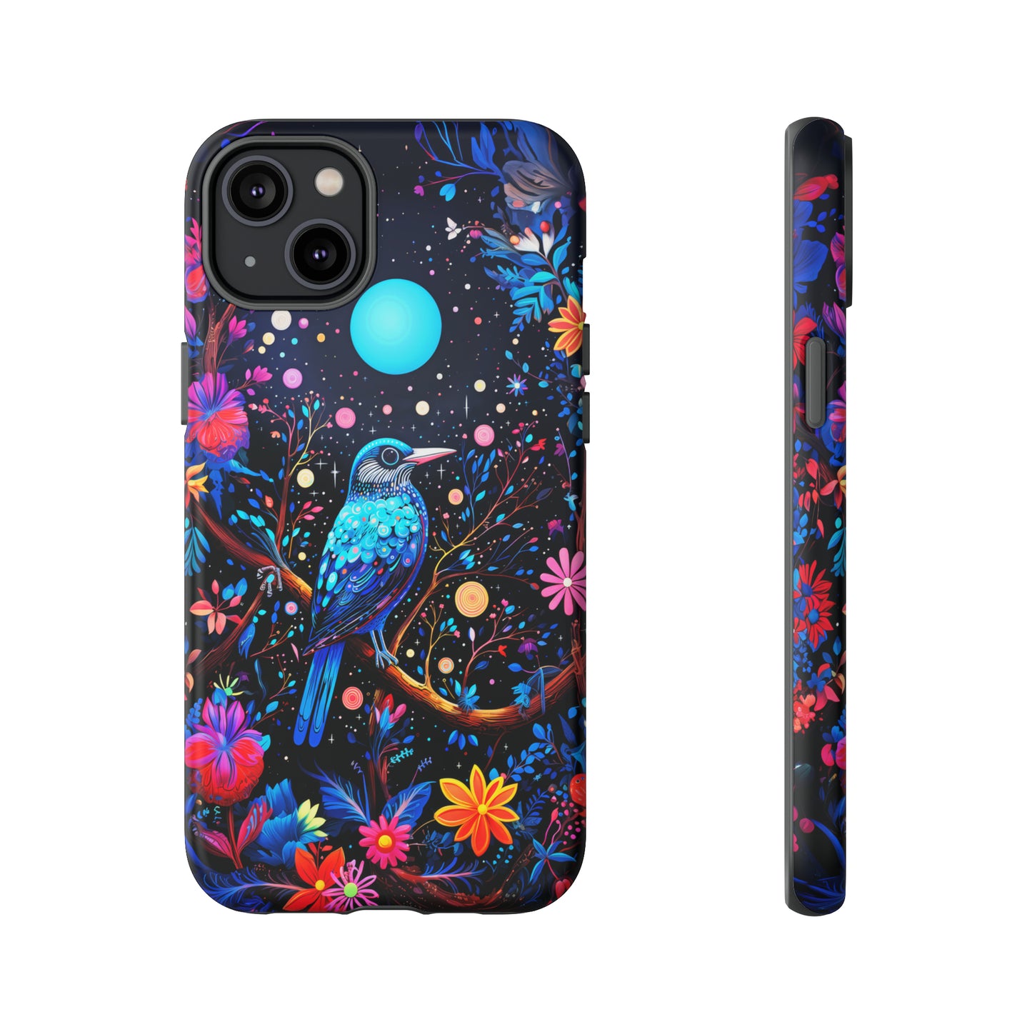 Blue bird at night Tough Cases
