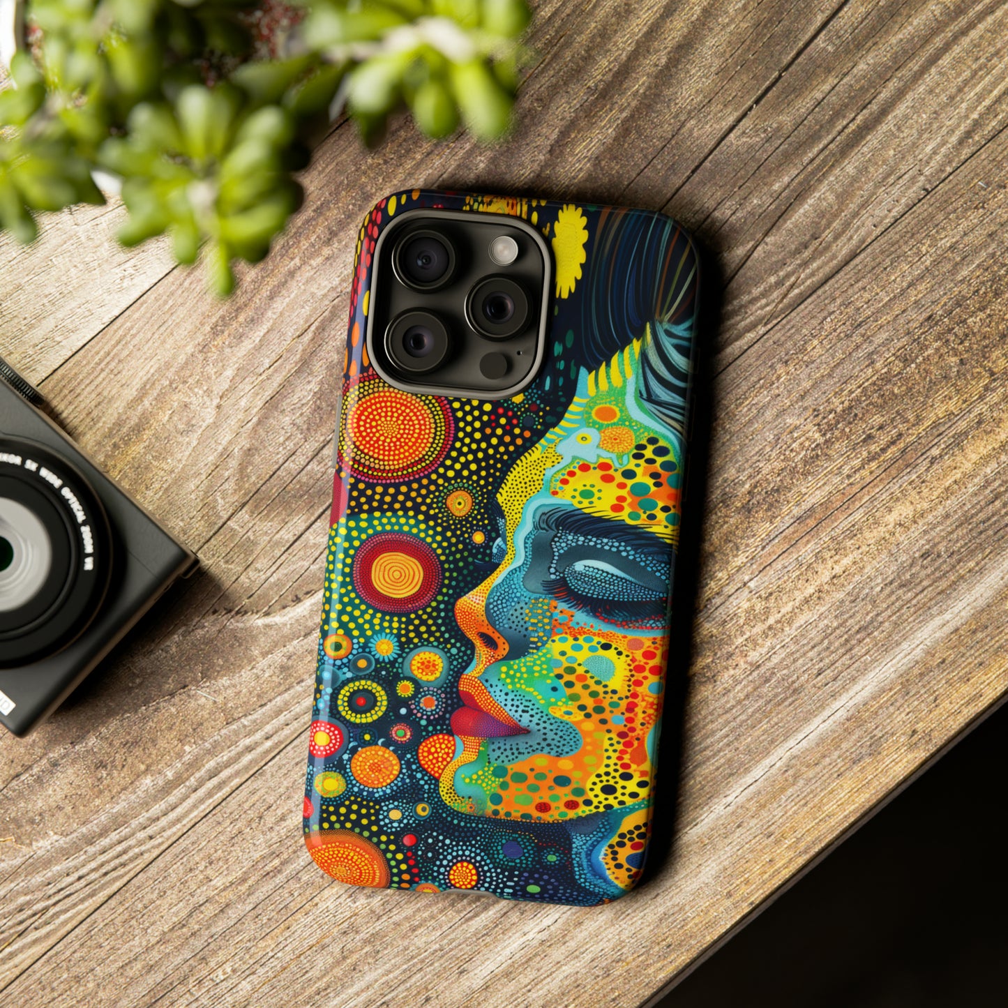 Phone Case, rainbow girl, Artistic design, Tough Case, Colorful whimsical rainbow fantasy design, iPhone 15, 14, 13, 12, 11, Samsung, Pixel