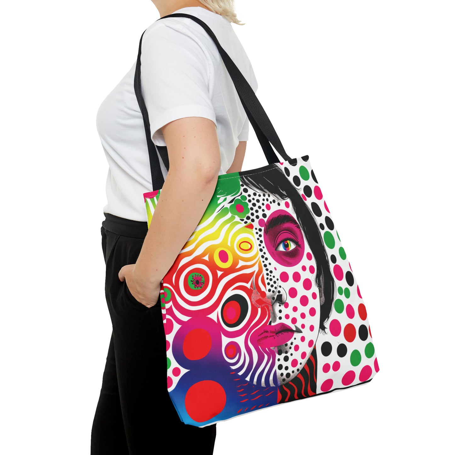 Rainbow disco dreams Tote Bag in 3 sizes