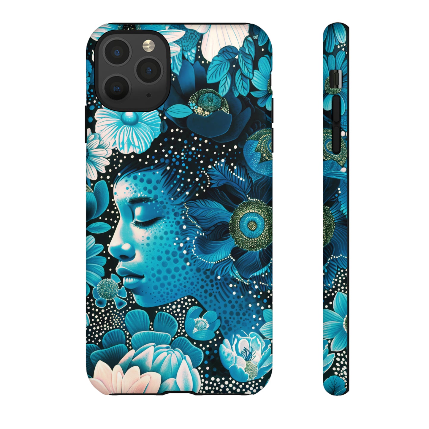 Girl in blue Tough Cases